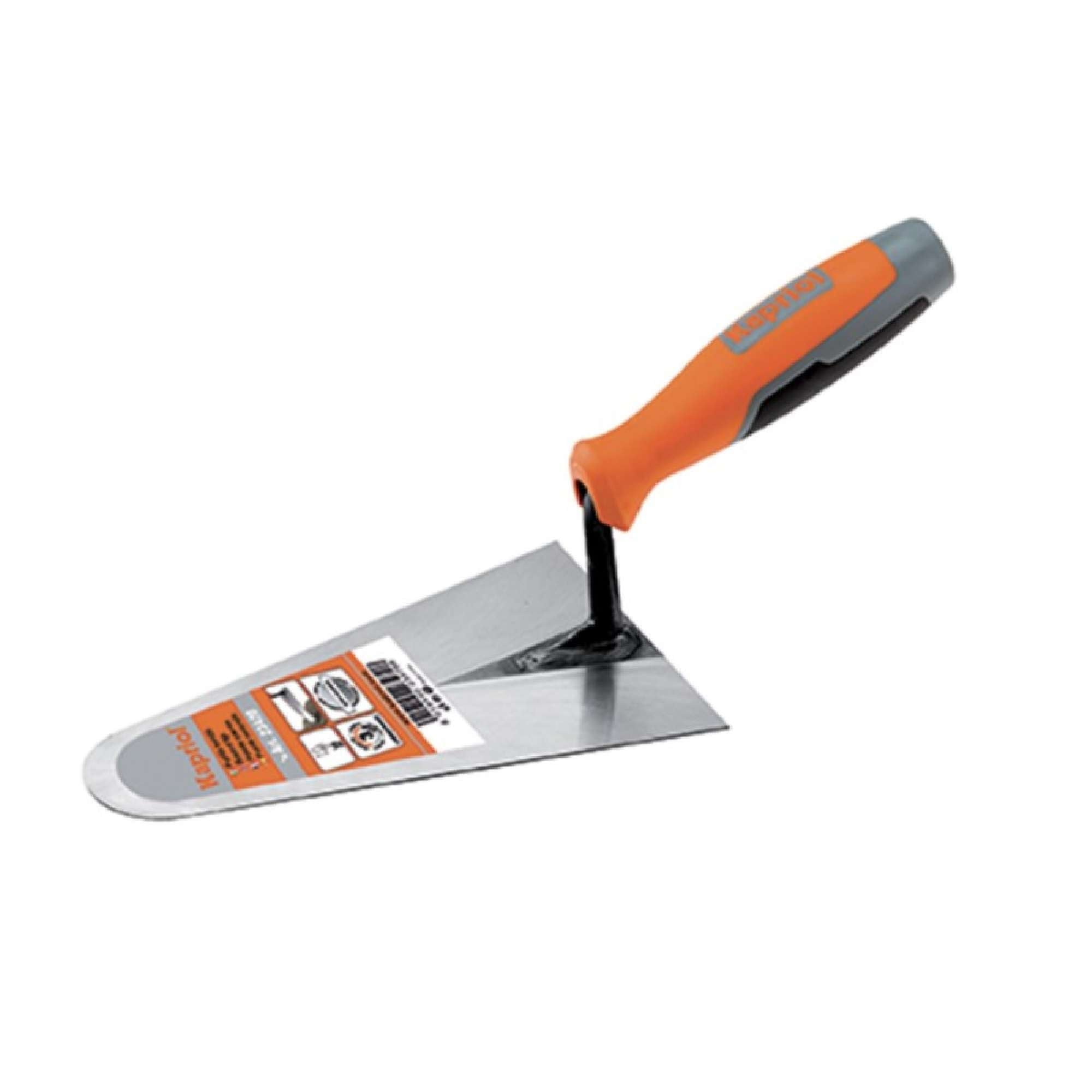 Trowel narrow steel tip 18cm Progrip handle - Kapriol 23620