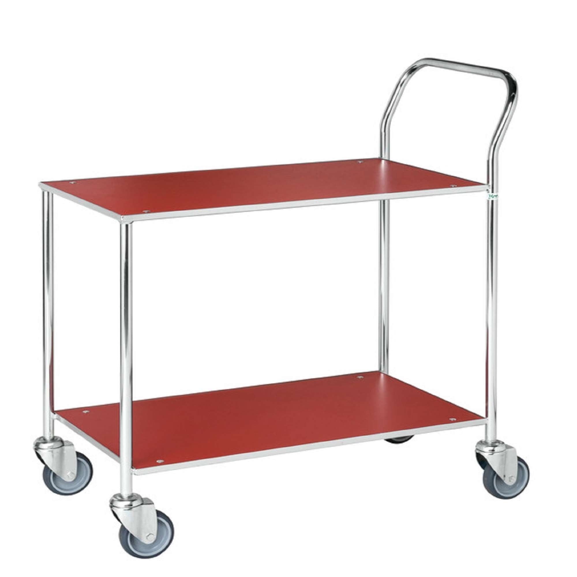 White Table trolley with 2 shelves, LxWxH (mm) 850x430x970 - Kongamek