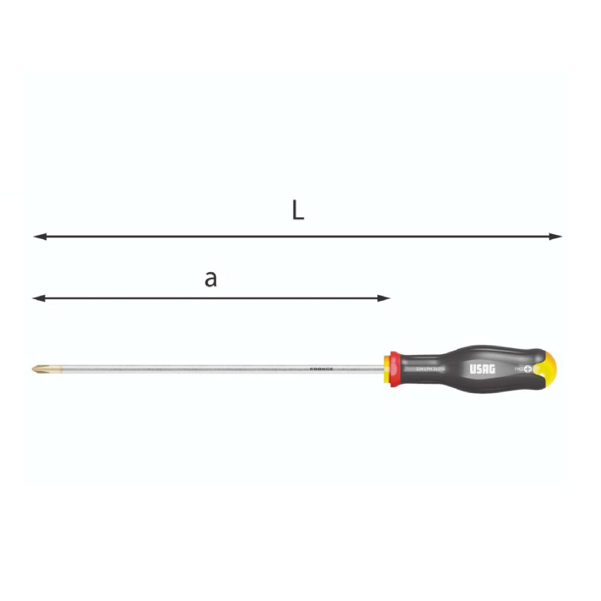 Screwdrivers for Phillips cross recessed screws - Usag 324 LPH