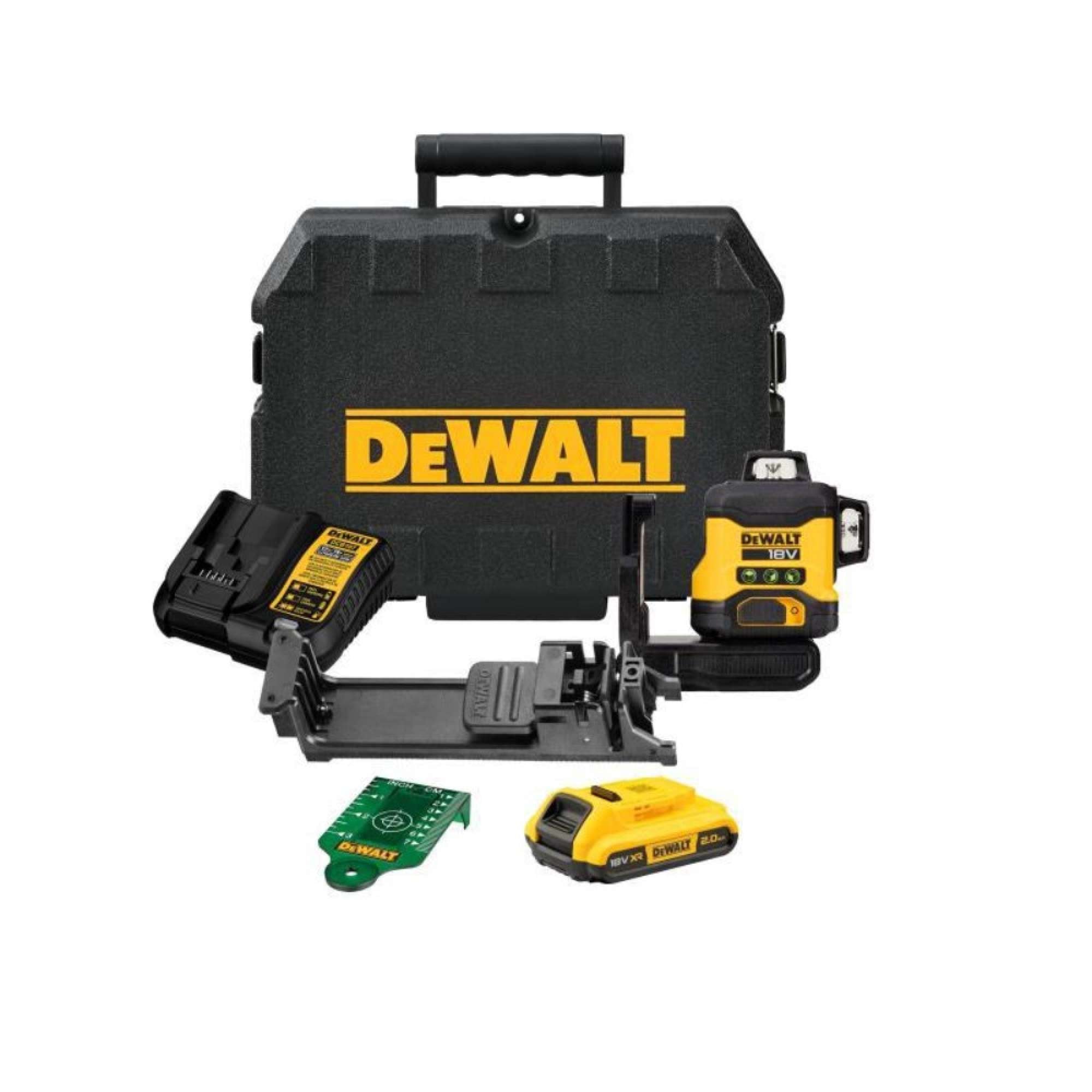 Battery-powered 18V 3-line 360 laser plotter level - Dewalt DCLE34031D1-QW