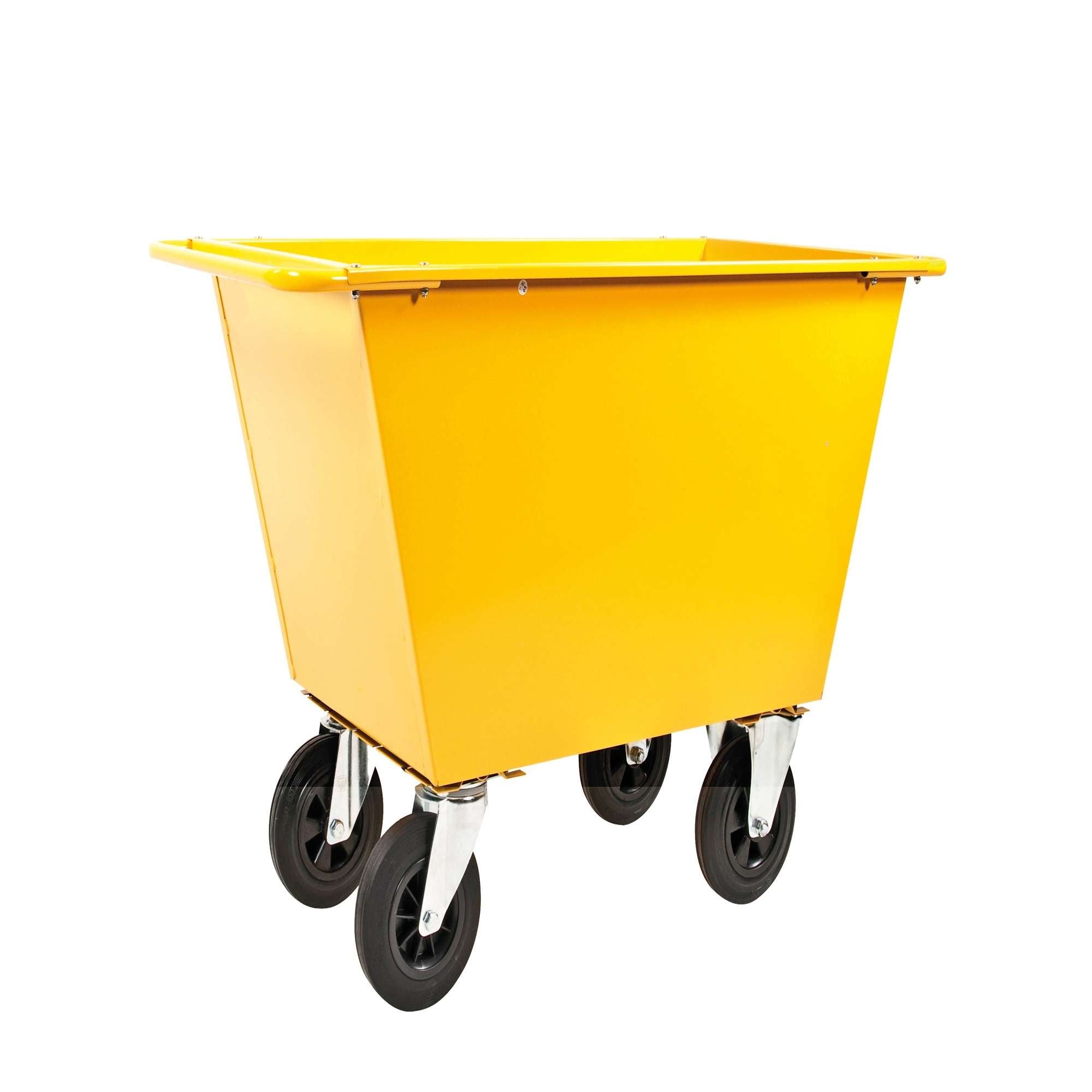 Waste trolley 200 L, max load 400kg, L x W x H (mm) 1220 x 580 x 760