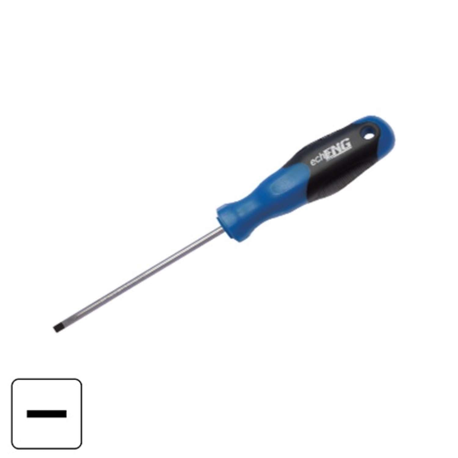 Screwdriver anti-slip handle for electricians, flat 3x100mm -UM 10 E(075-100)