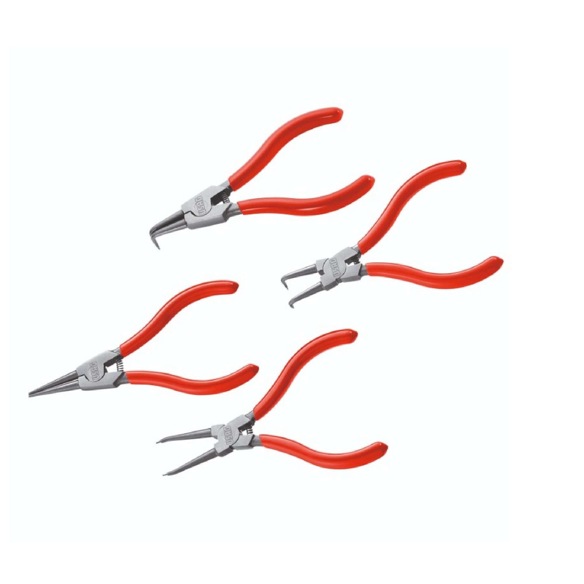 Set of 4 snap ring pliers - Usag U01270040 127 C/SE4