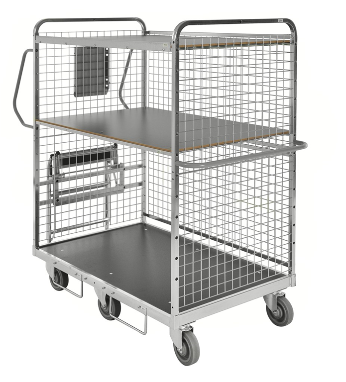 Large flexible everything trolley with brake 1295 x 810 x 1700 Kongamek