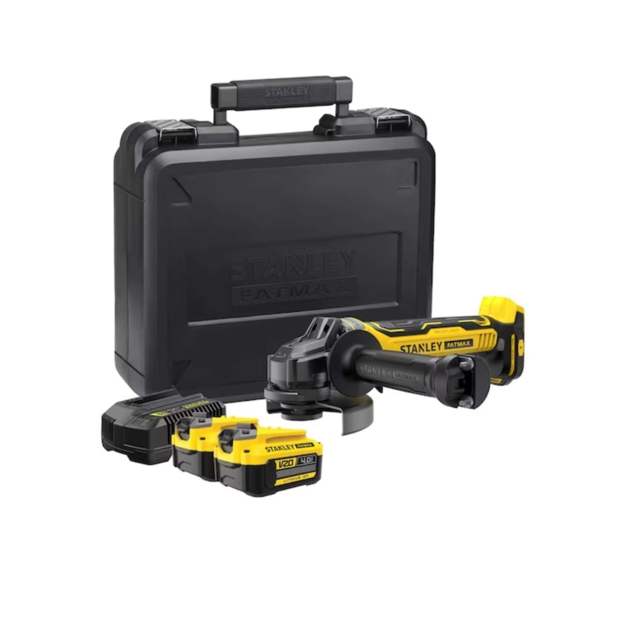 Brushless 18V 20V 4Ah Angle Grinder - Stanley SFMCG700M2K