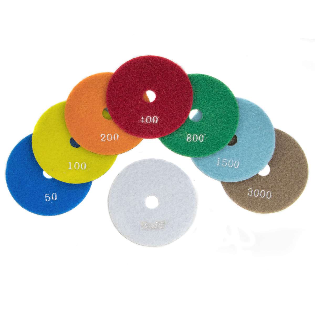 Hook and Loop Diamond Discs D.125 Gr.(50-3000)10pz