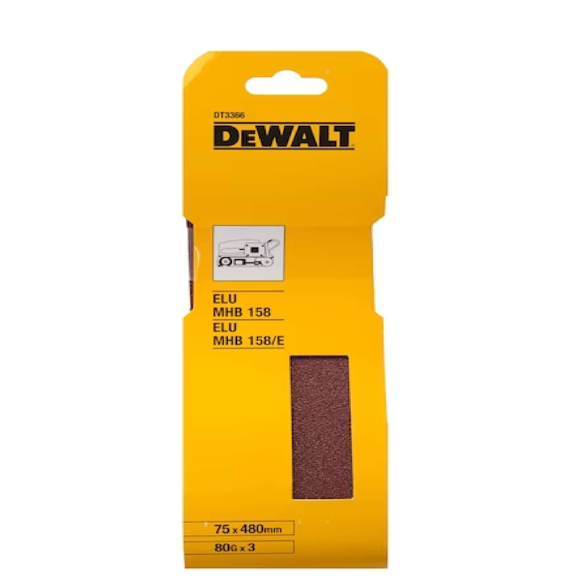 Abrasive tape 75x480mm gr.80 - Dewalt DT3366-QZ