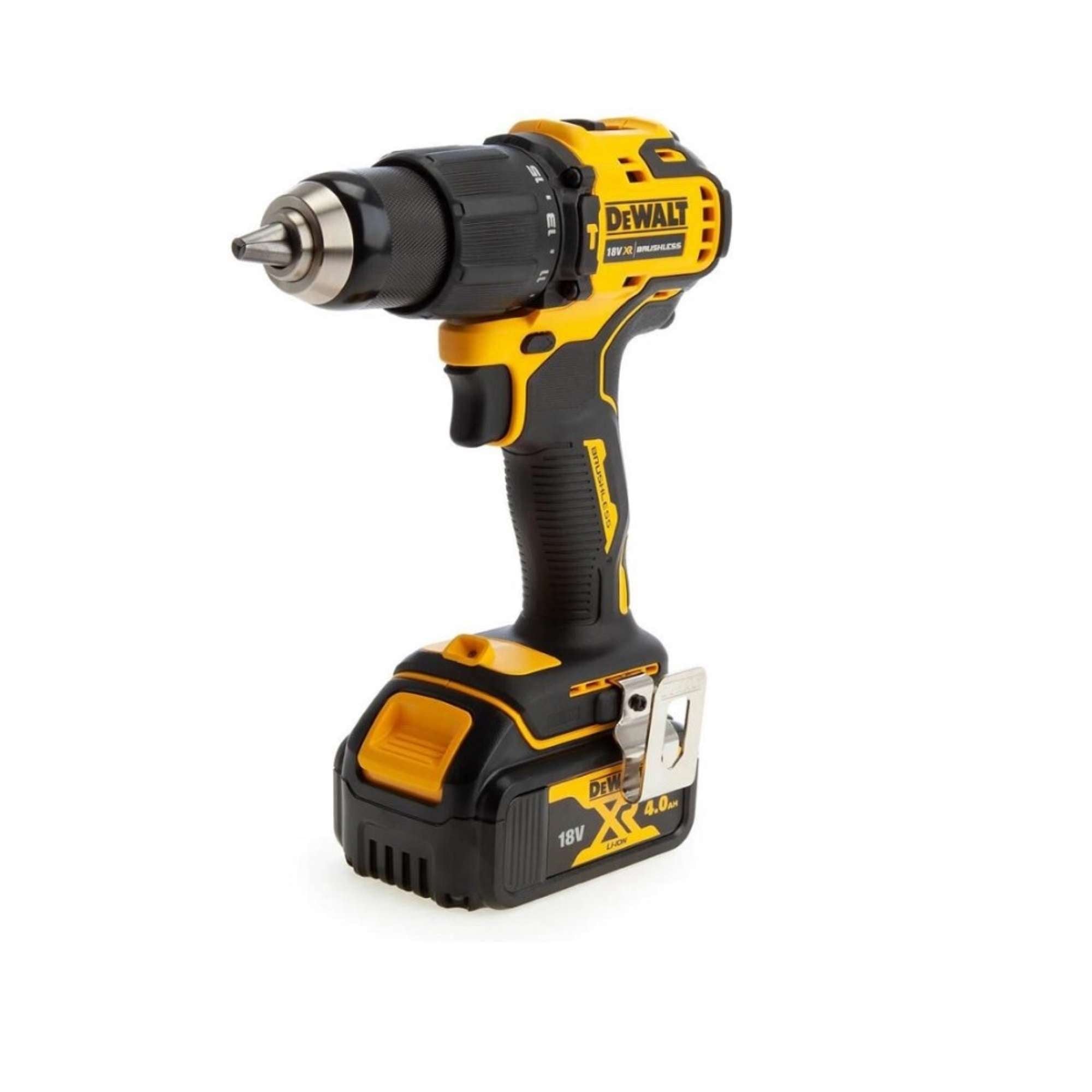 Hammer drill driver 26 Nm, 2 x 18V 4Ah Dewalt DCD709M2T-QW batteries