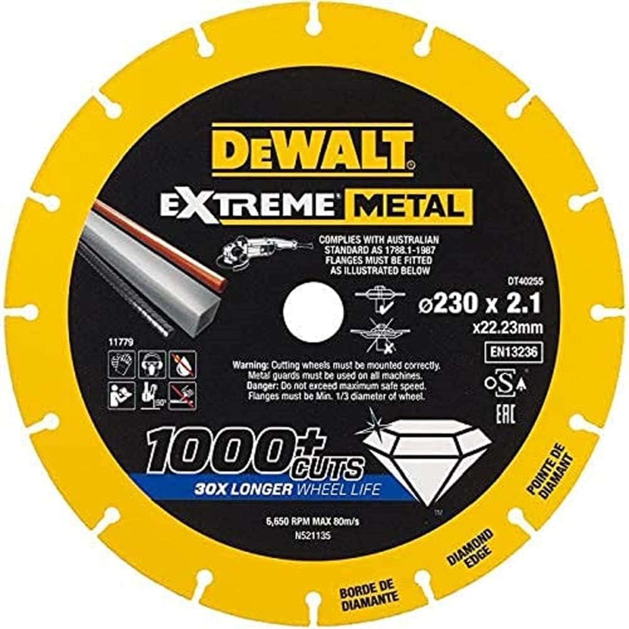 Dewalt Disk Dt40255-Qz 230 X 2.1 Mm