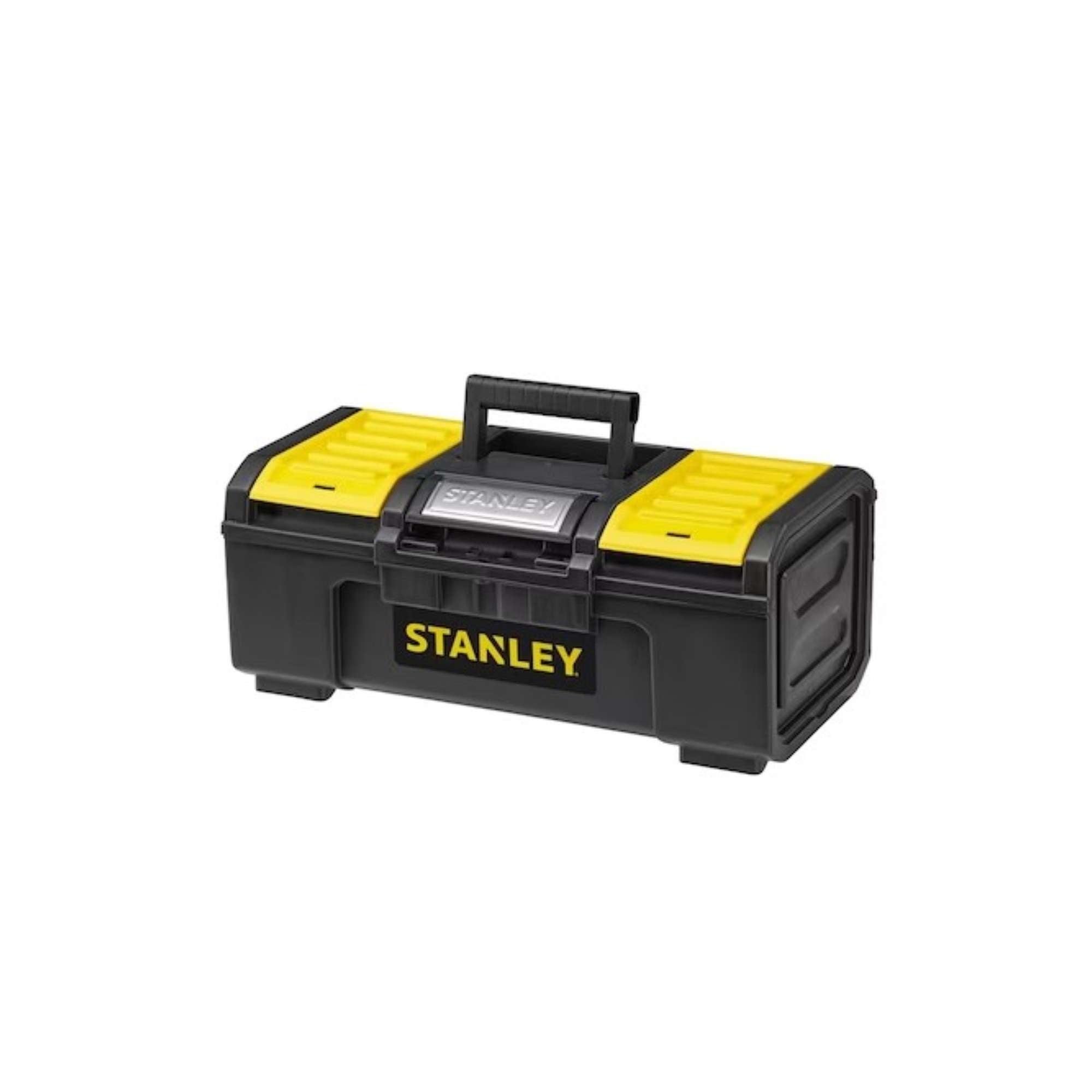 Toolbox with one-hand locking/opening system - Stanley