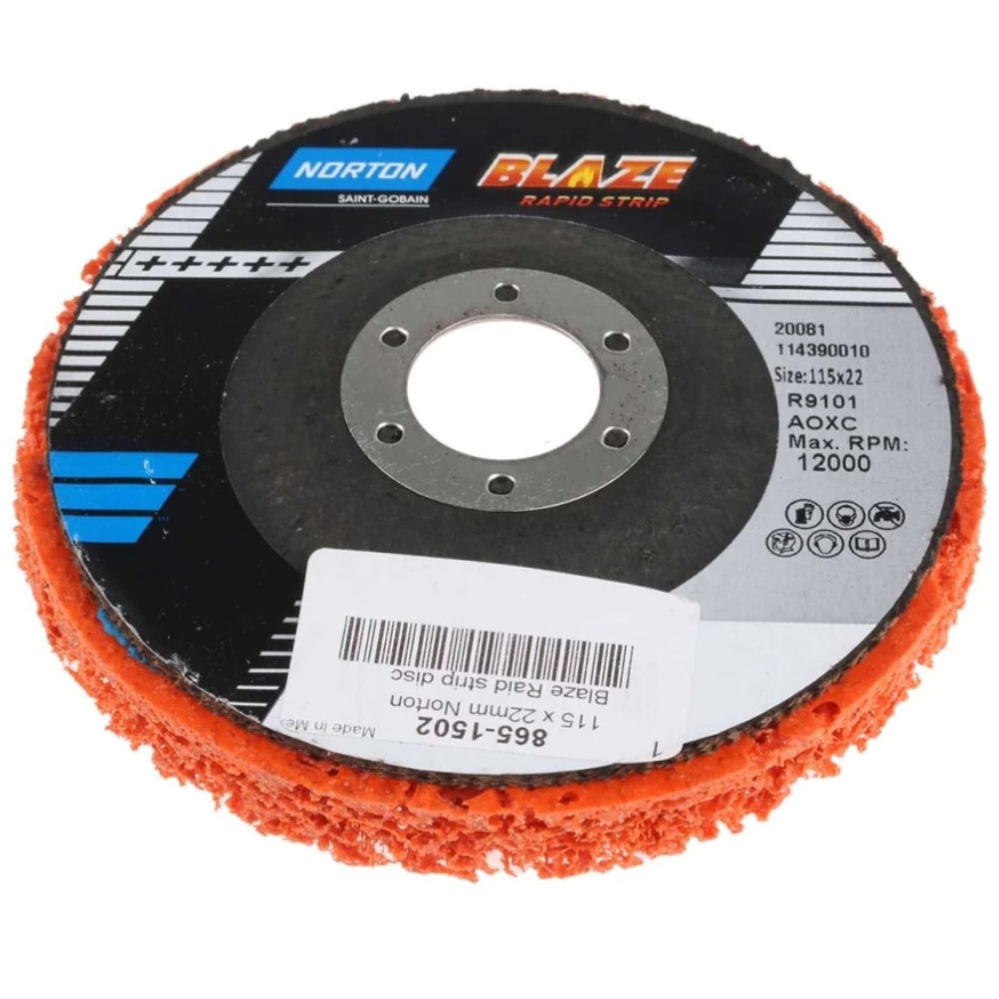 Disco Blaze Rapid Strip 115 mm - Norton 66623303783