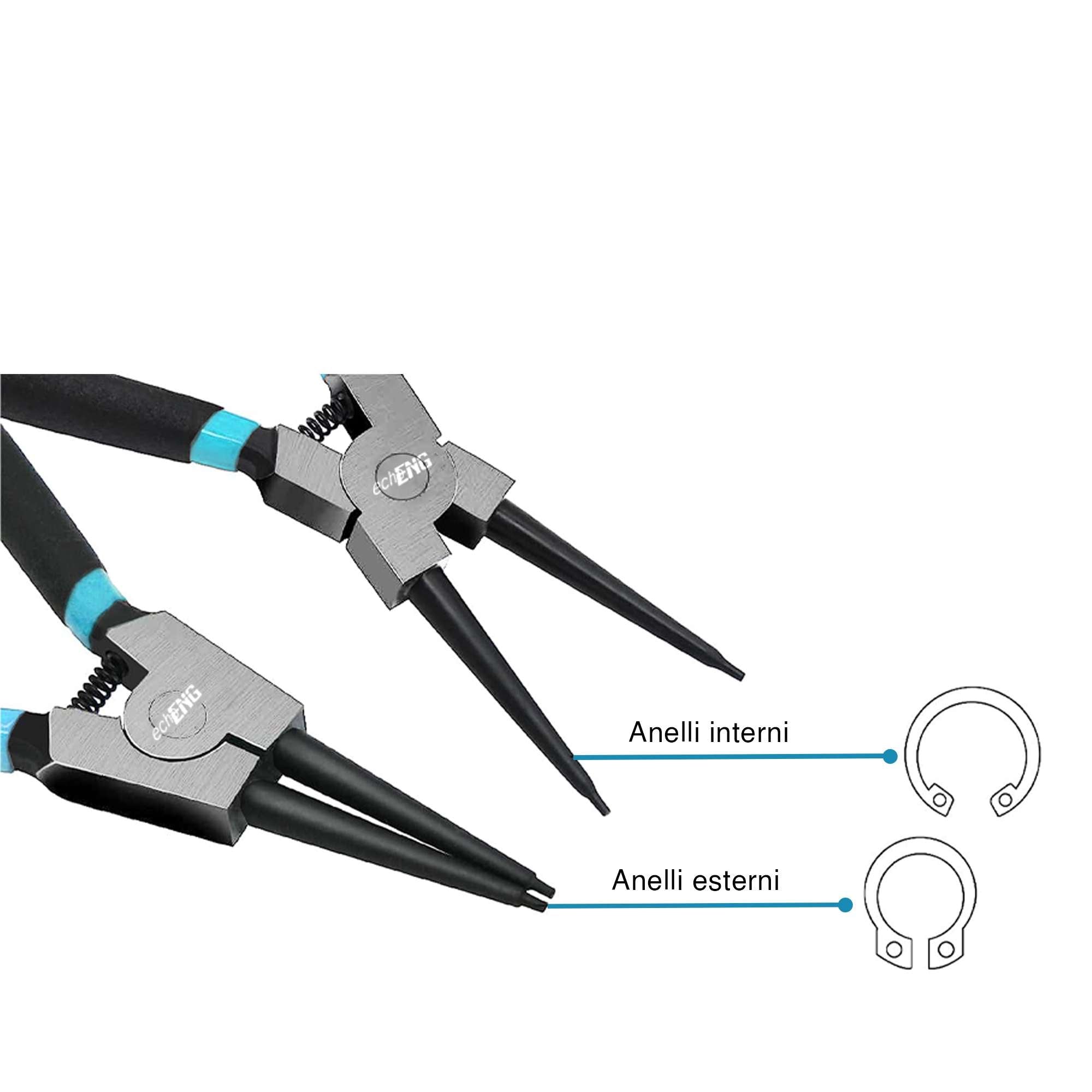 Straight nose internal circlip pliers - echoENG - UM 30 P0(00-04)