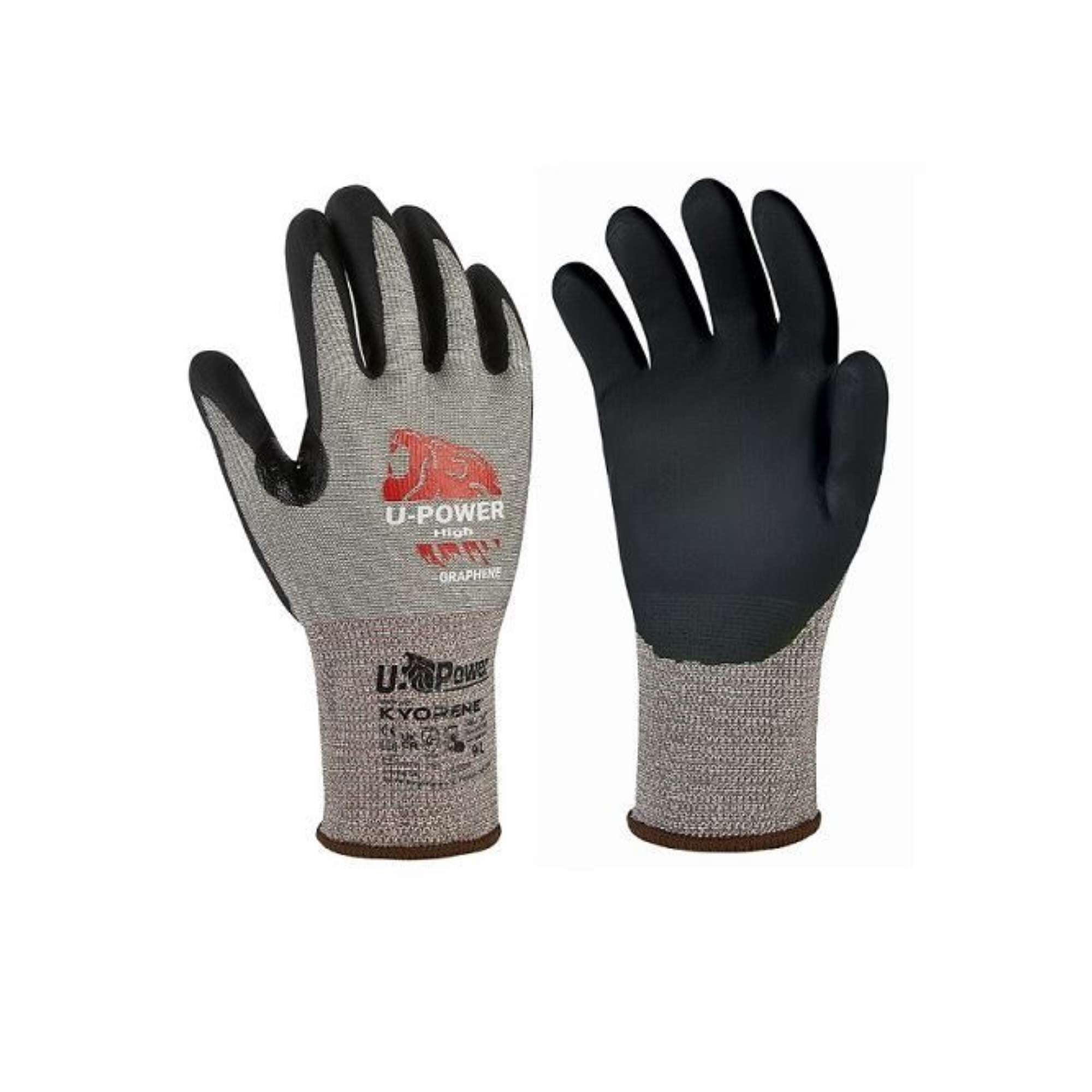 Gloves HIGH Grey/black - U-POWER UG00004