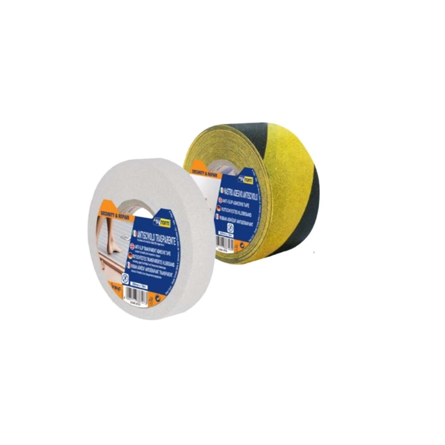 Adhesive transparent non-slip tape 25mm x 18mt - Syrom 18727