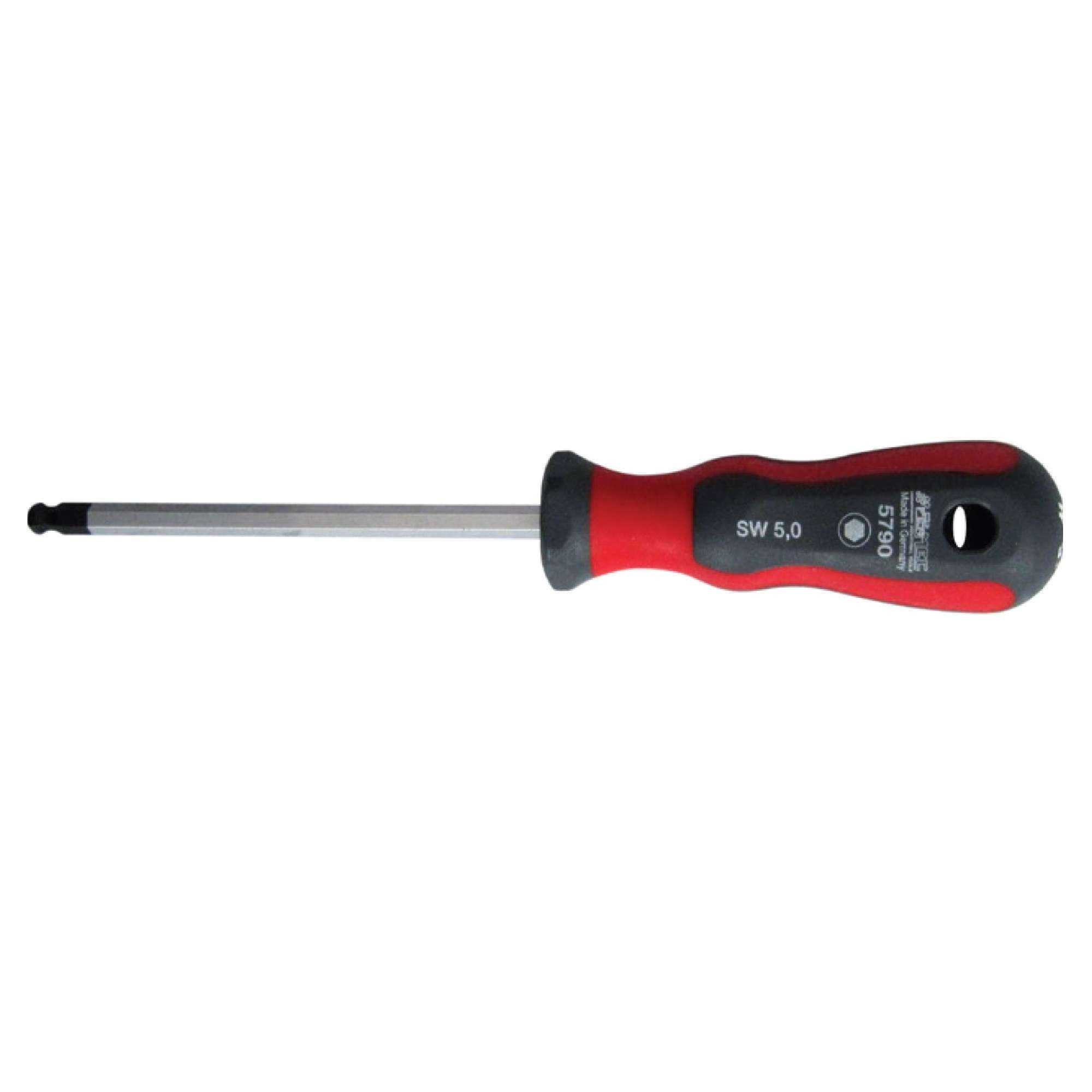 Hexagonal screwdriver with bi-component handle 4.0x100mm - Fermec 5790-40