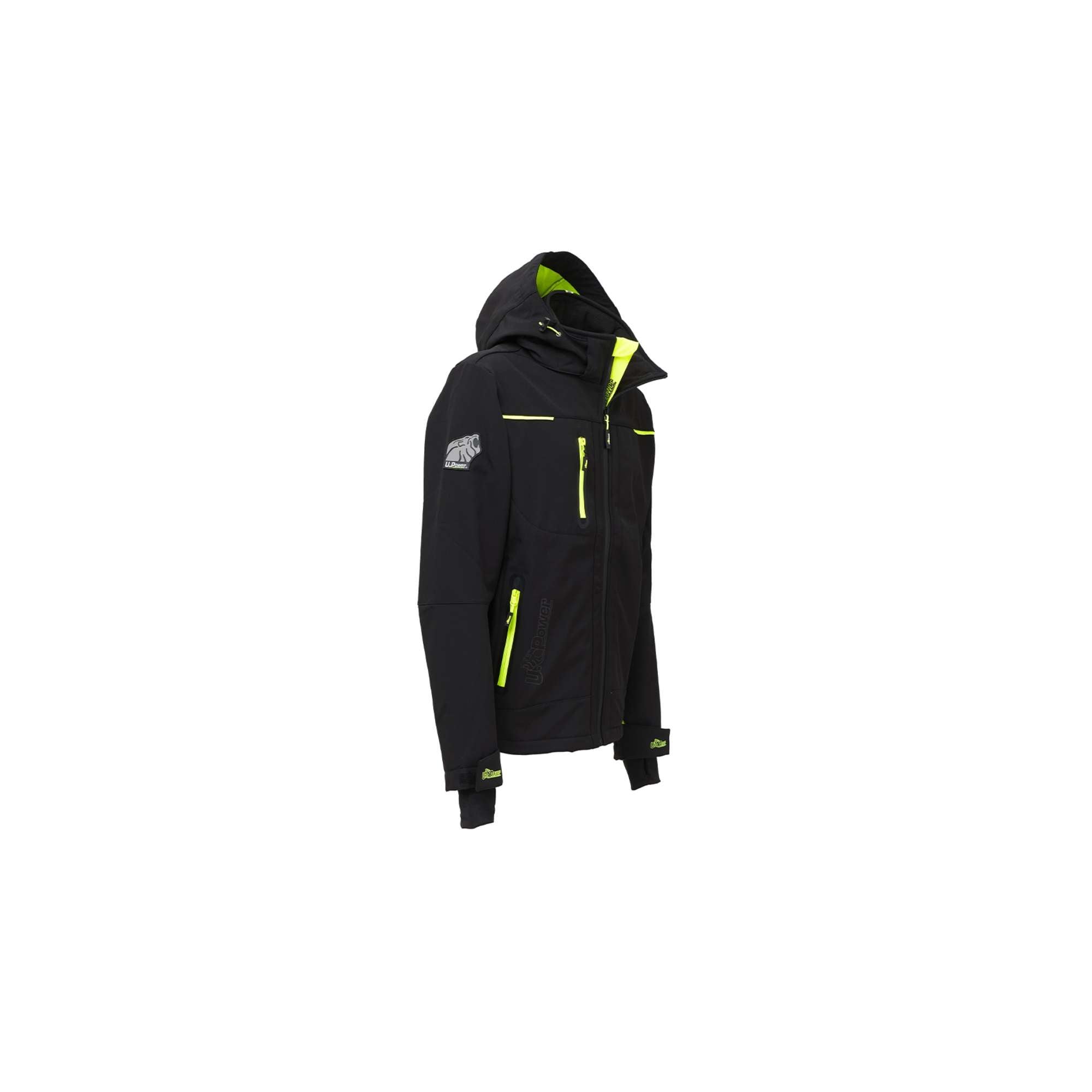 Softshell jacket BLACK CARBON U-POWER FU187BC