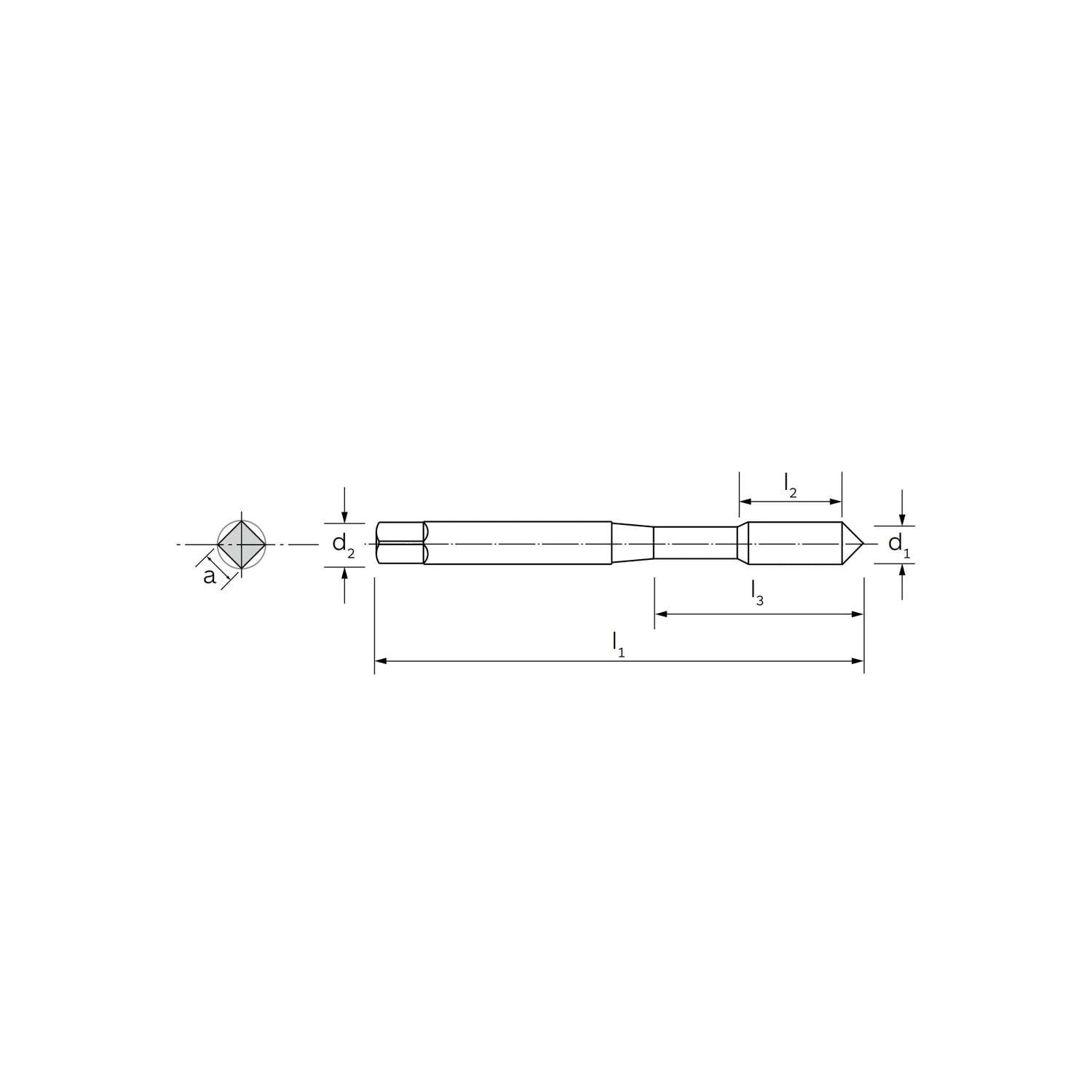 40 machine tap for general applications DIN 371 - ILIX