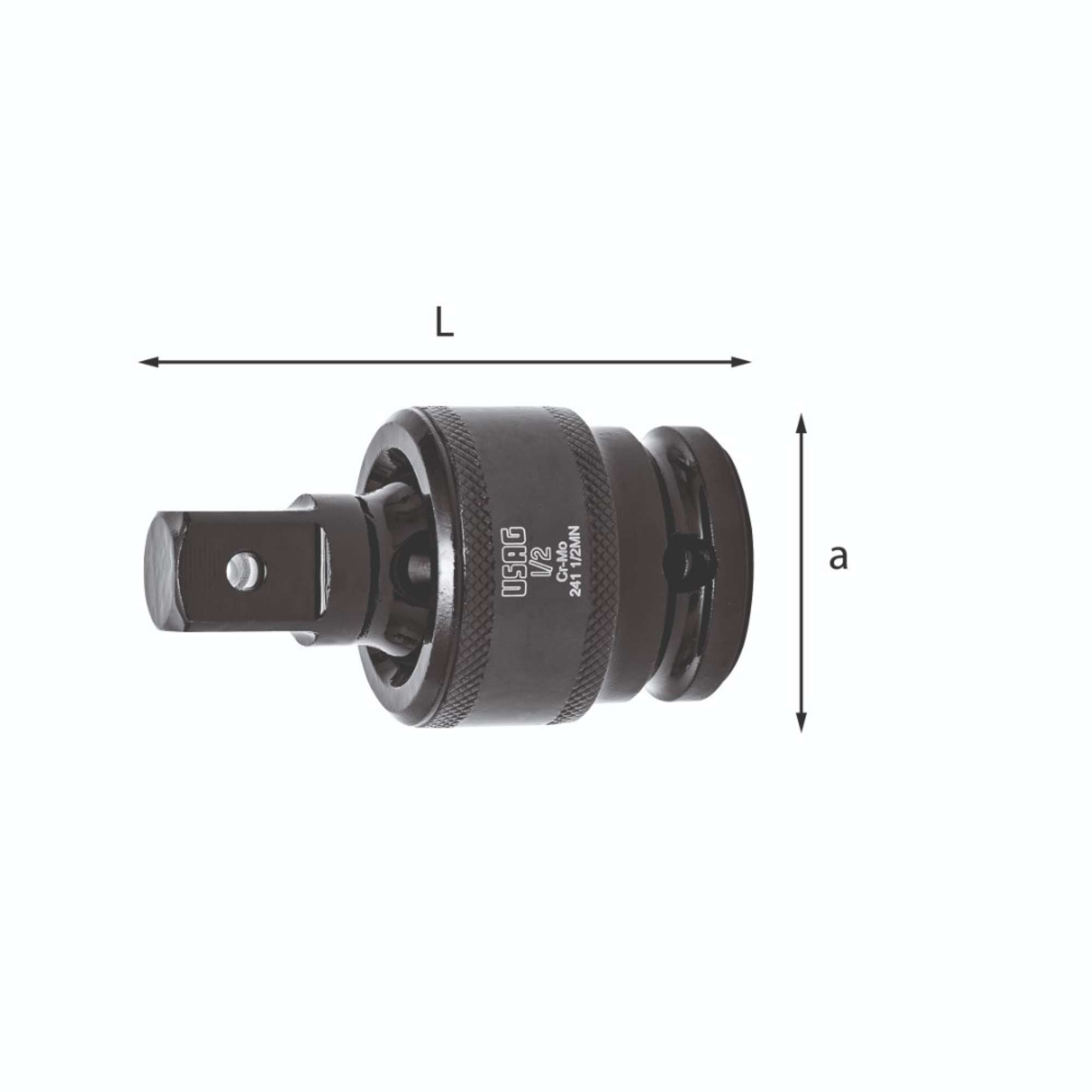 Chrome molybdenum steel machine gimbal L.62mm - 241 1/2 MN Usag