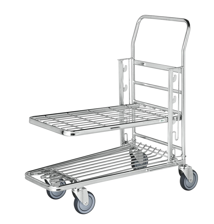 Shopping container carts with brake, 890 x 520 x 1000 load 300Kg - Kongamek