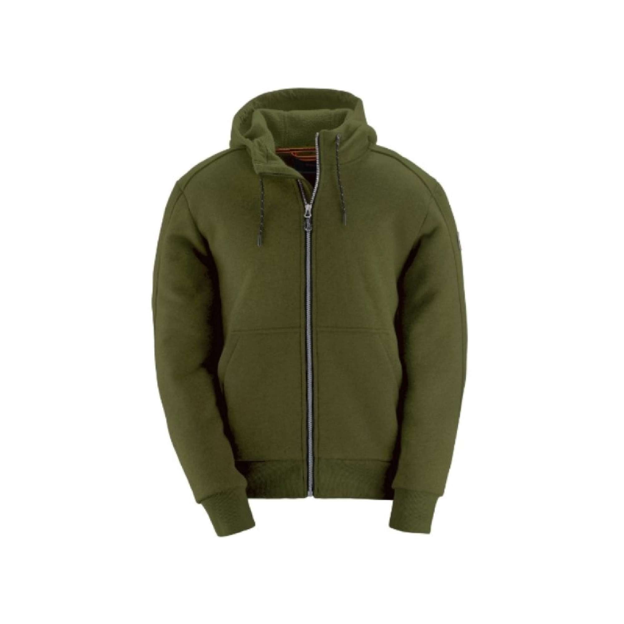 Chill padded hooded work sweatshirt green - Kapriol