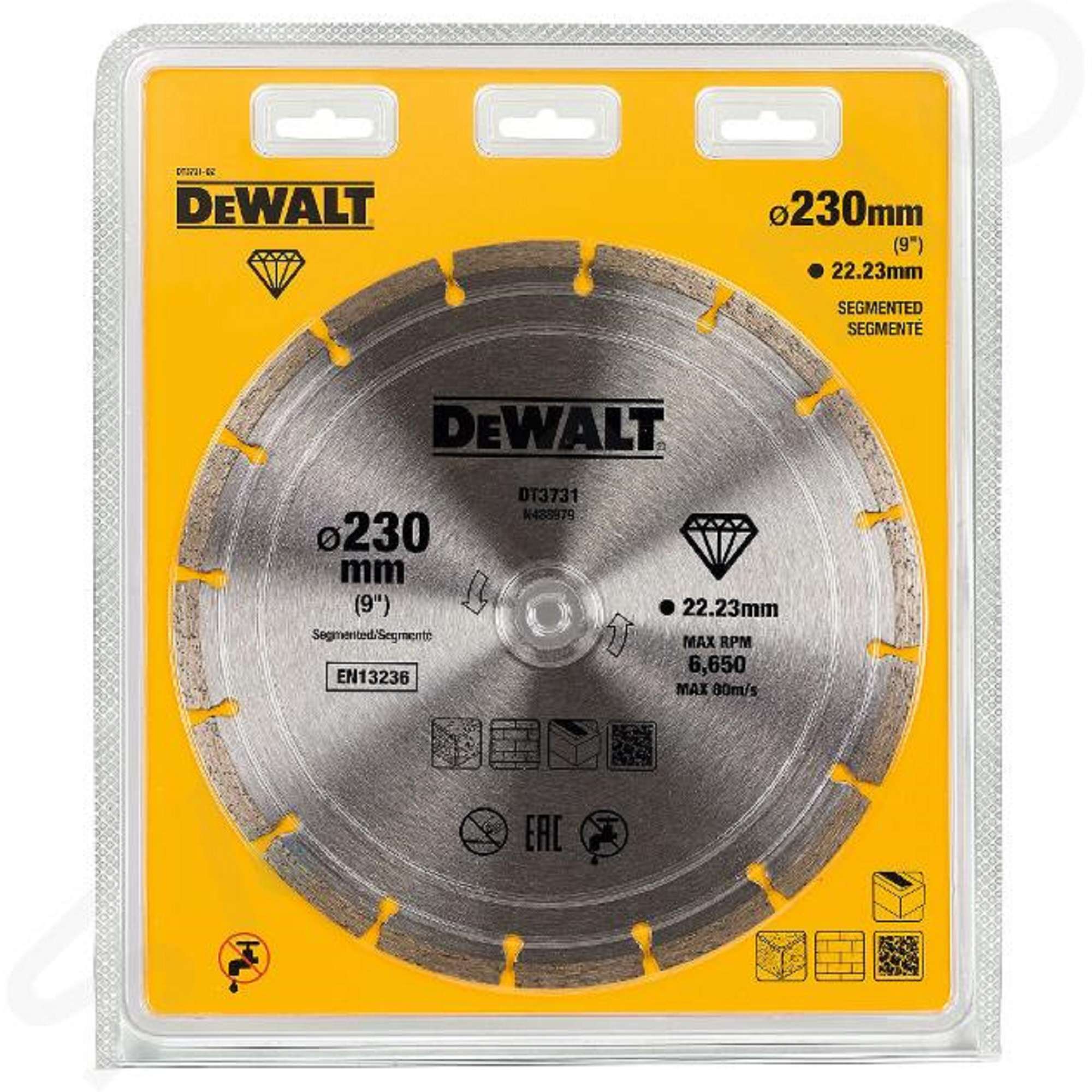 Diamond cutting disc DEWALT DT3731-QZ 230 X 22.2 X 7 MM