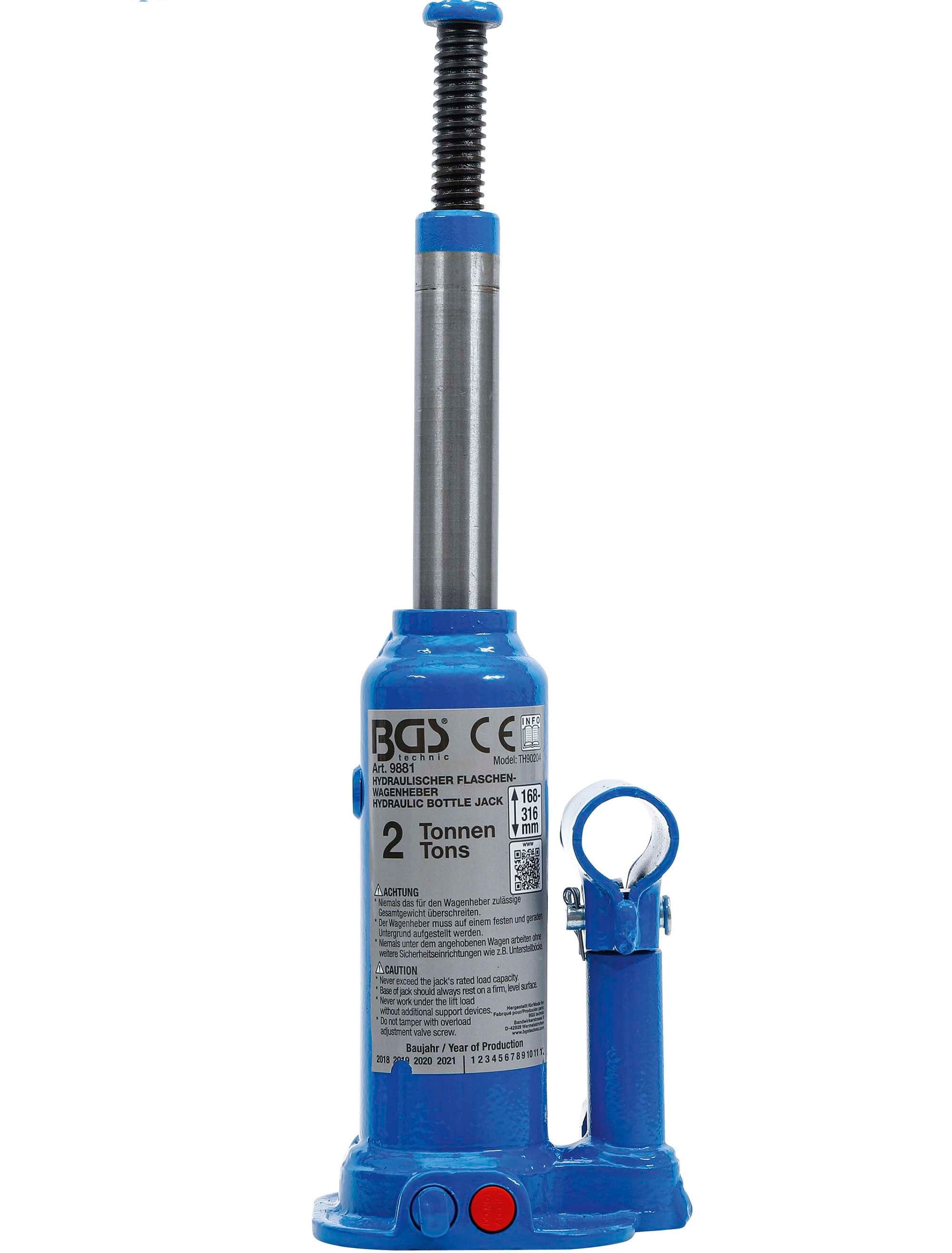 Hydraulic bottle jack lift with screw 5T - Fermec BGS9883