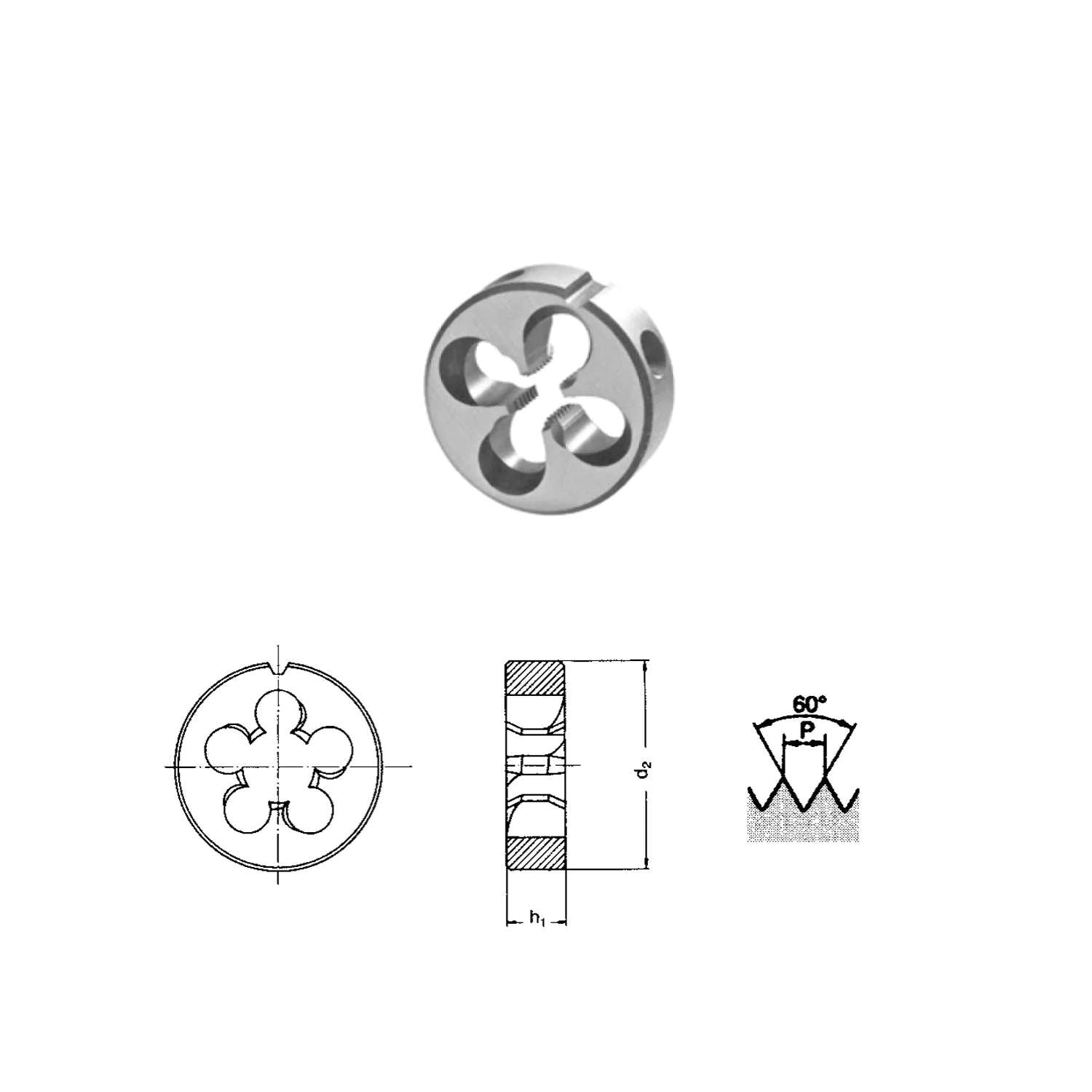 Metric threading die ISO MA tolerance 6G - 500FC JBO JBO