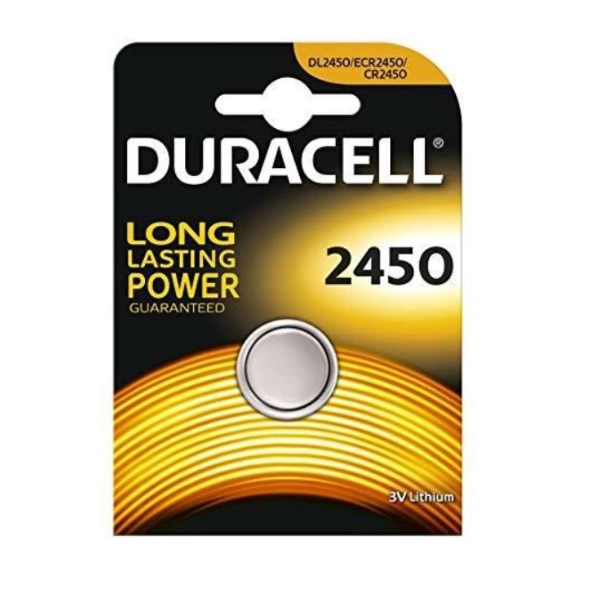 3V Lithium Coin Cell - DURACELL CR2450