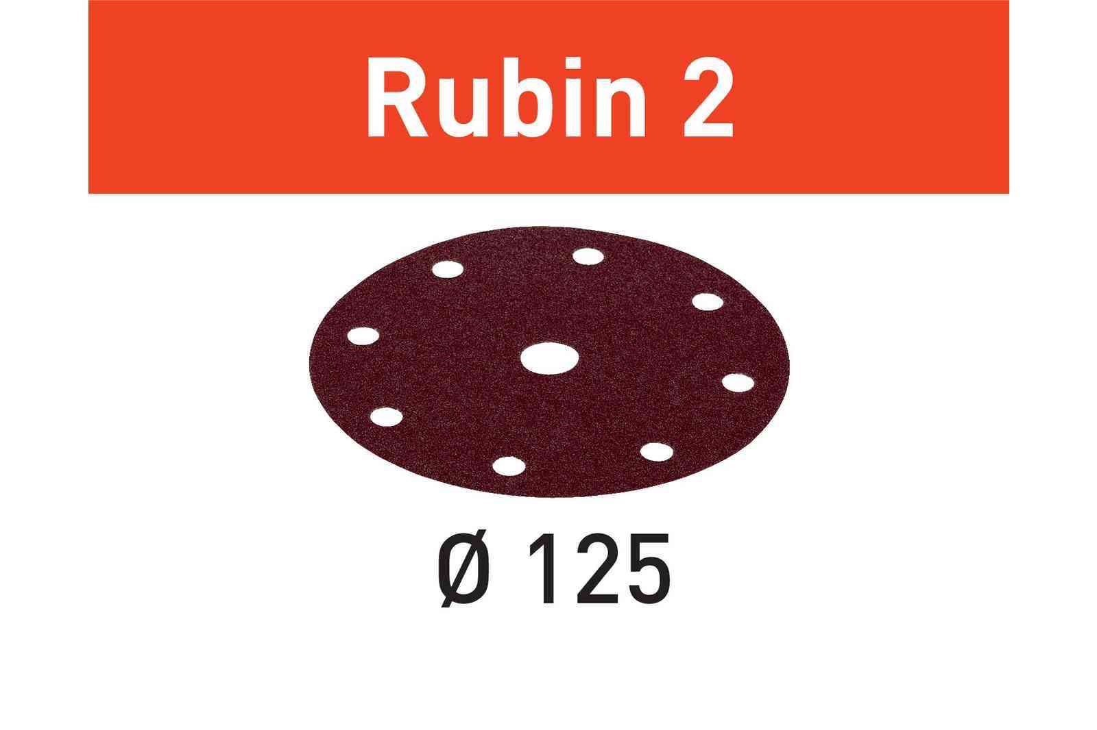Abrasive Disc Rubin 2 STF D125/8 P150 RU2/50 499098