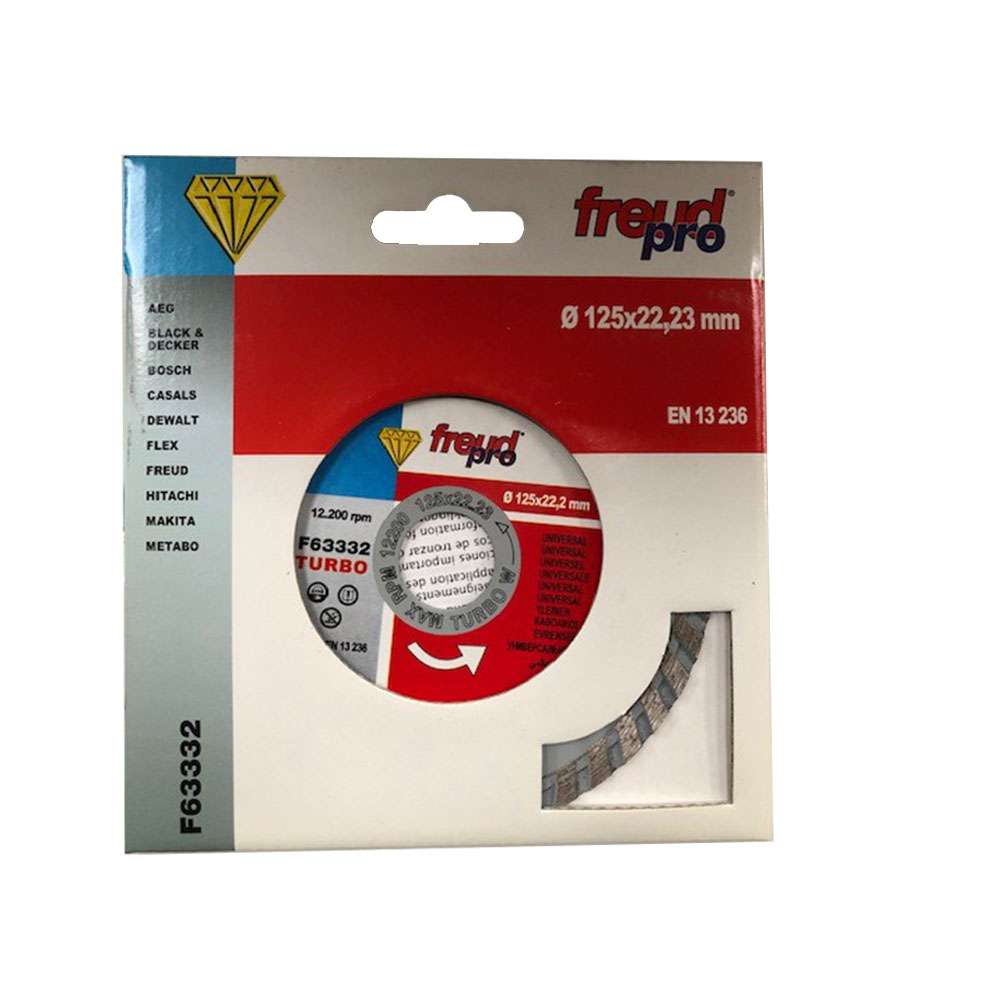 125mm diamond disc with universal sector - Freud - F63332