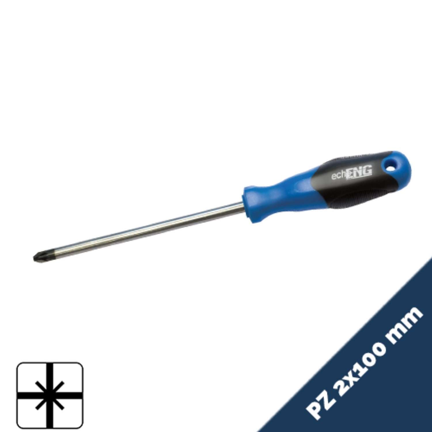 Screwdriver anti-slip handle POZIDRIV, hex-head screw 1x150mm -UM 10 P(175-315)