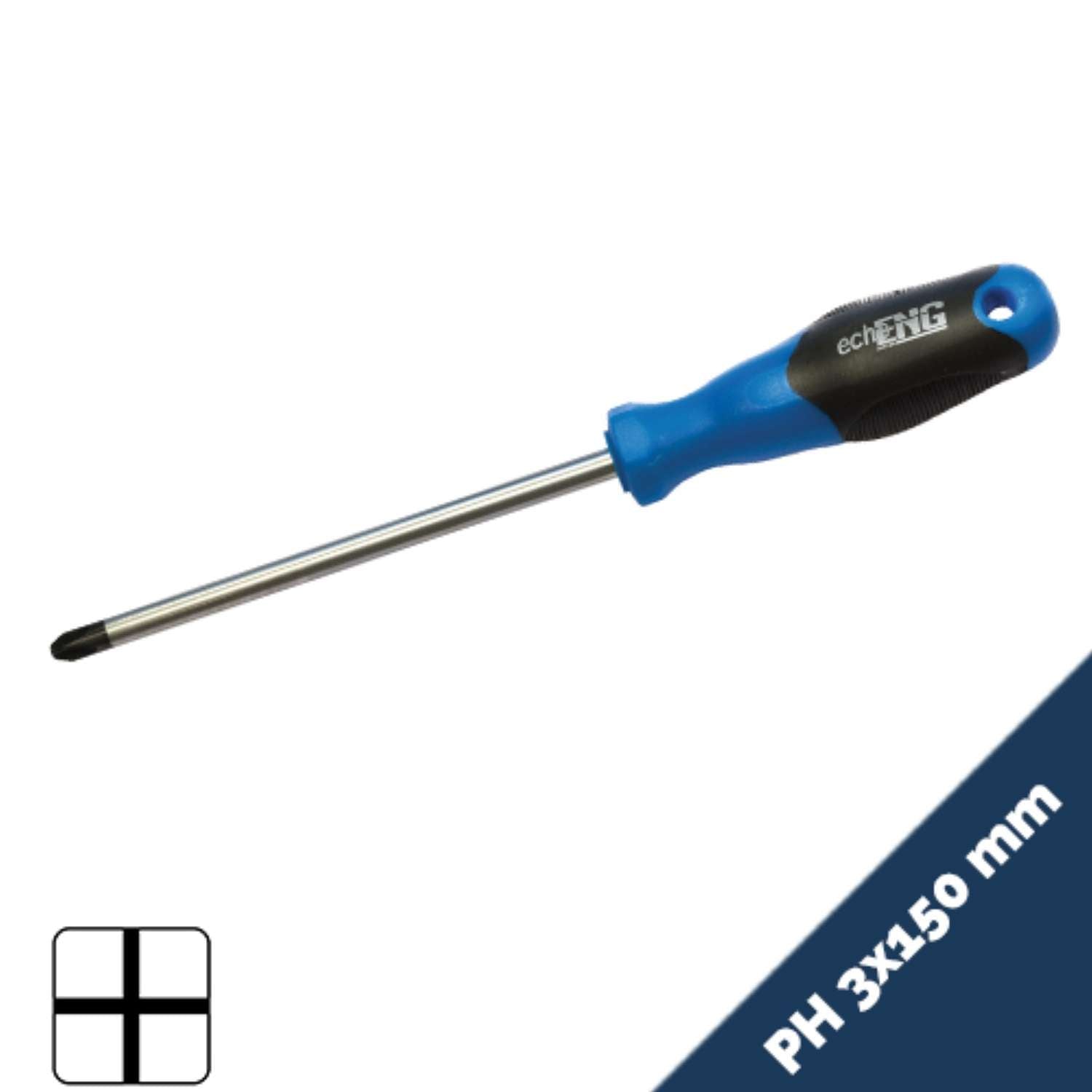 Screwdriver anti-slip handle PHILIPS head screw 1x150mm -UM 10 C(175-315)