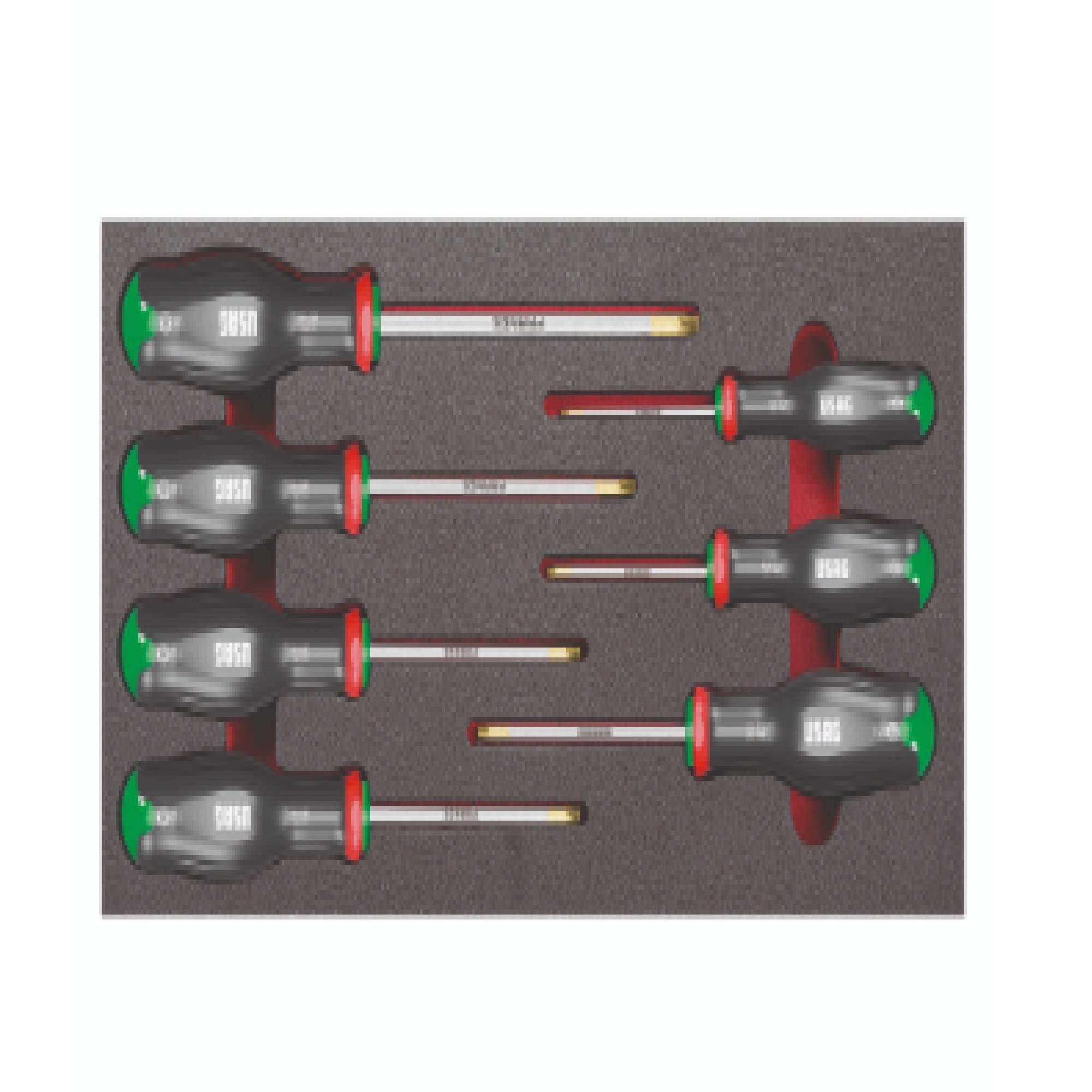 Assortment of 7 Screwdrivers for TORX Impression Screws - Usag 519 M324STX