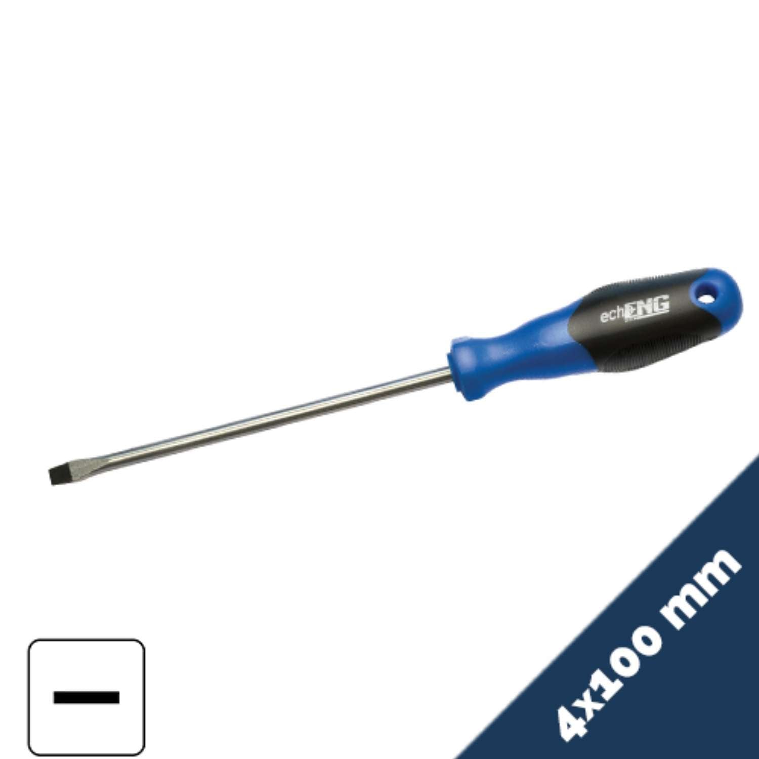 Flat screwdriver anti-slip handle, slotted screw 3,5x150mm -UM 10 T(375-815)