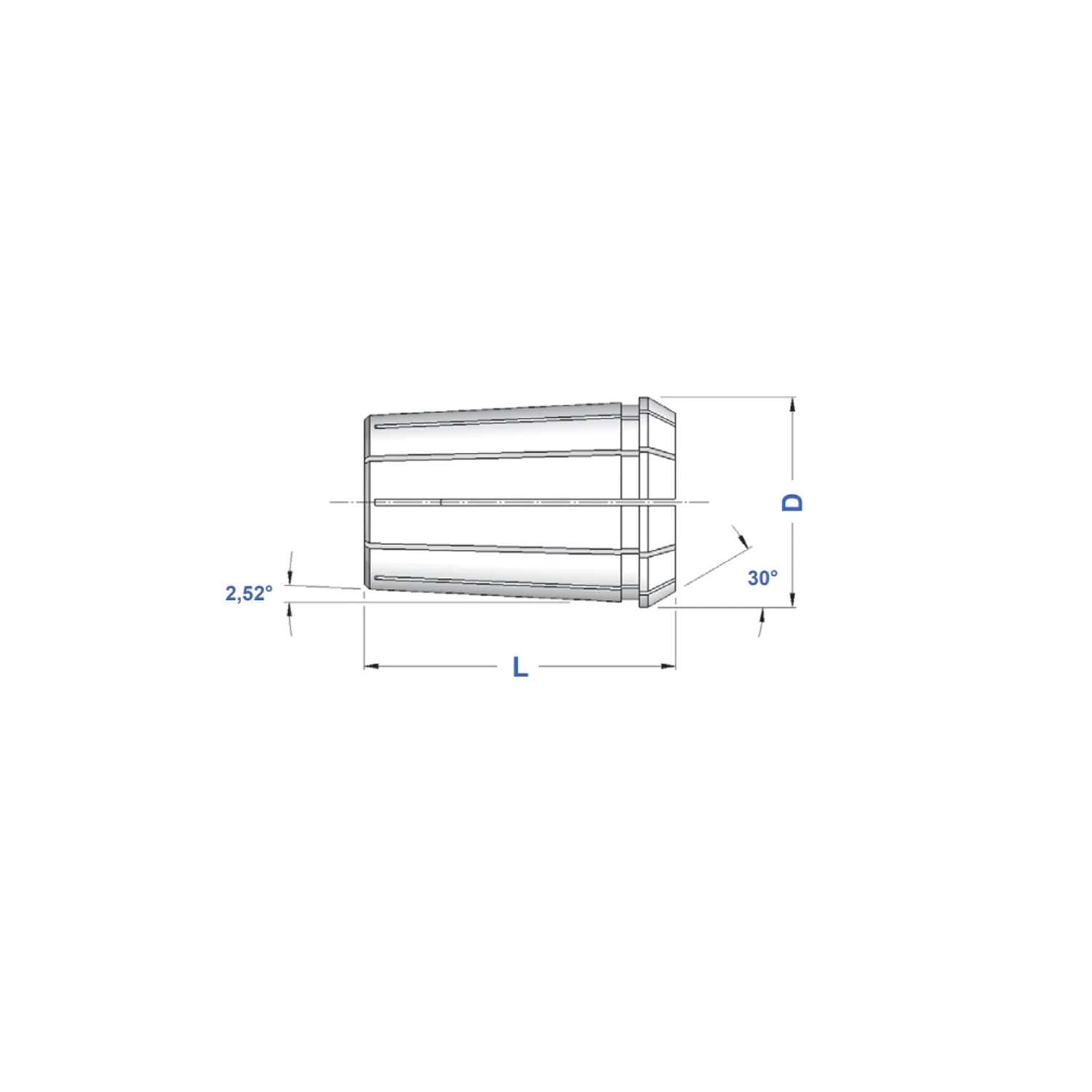 Clamp EOC 32 DIN 6388 ISO 10897 - Gait 0770 (467E) (3,0-32,0)