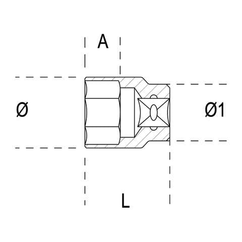 Socket wrenches with polygonal mouth, 3/4" female square drive - 928B Beta