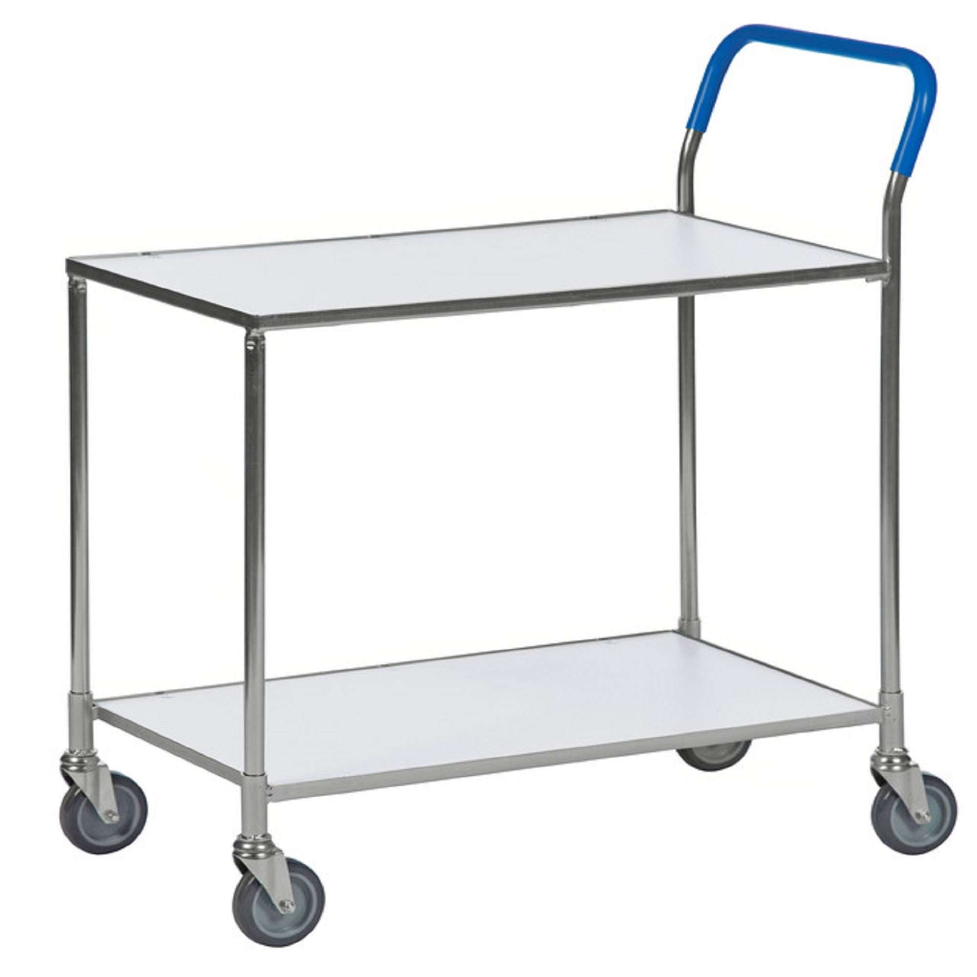 Red / White Table trolley with 2 shelves, LxWxH (mm) 850x435x950 - Kongamek