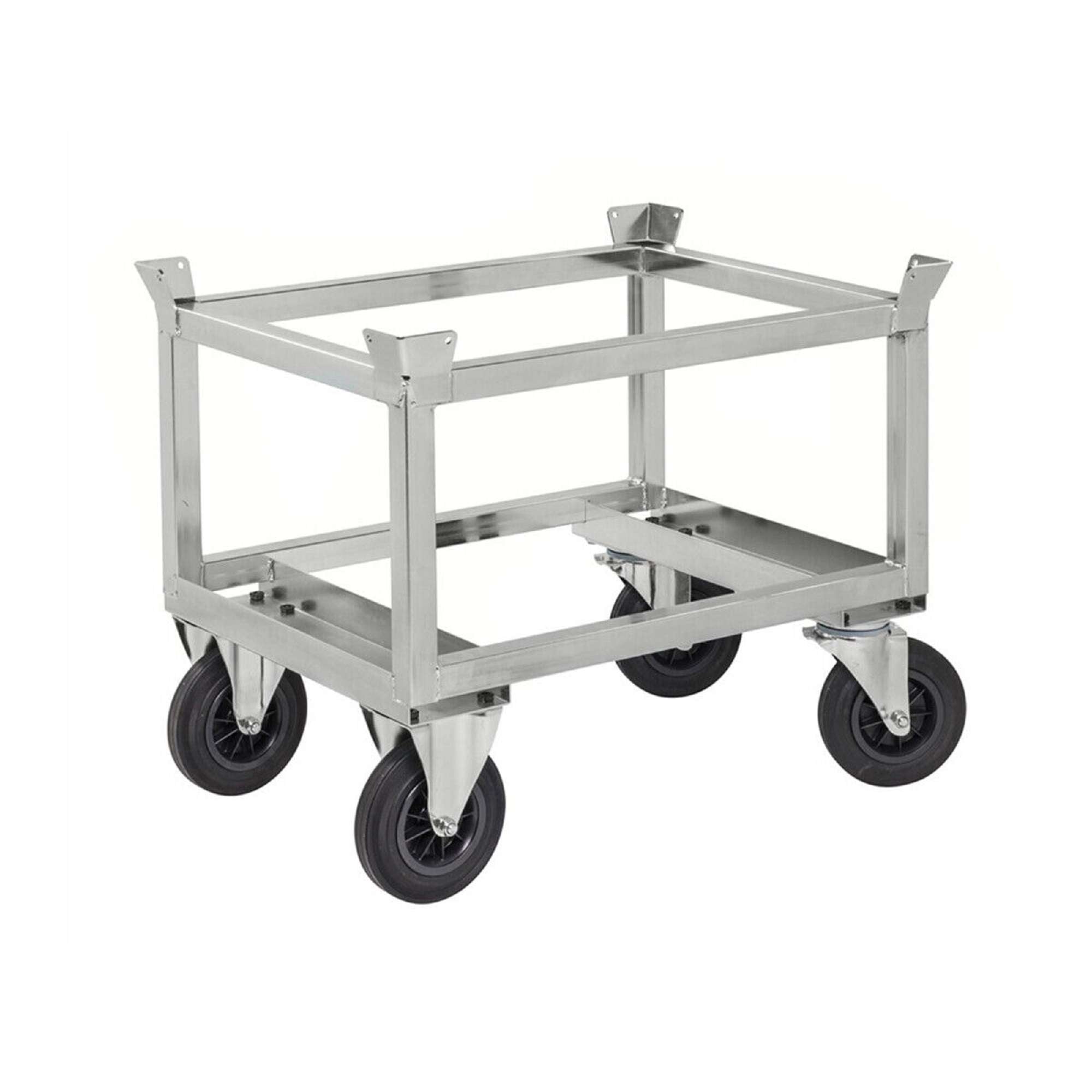 Electro galvanised Pallet trolley L x W x H (mm) 1246 x 846 x 705 - Kongamek