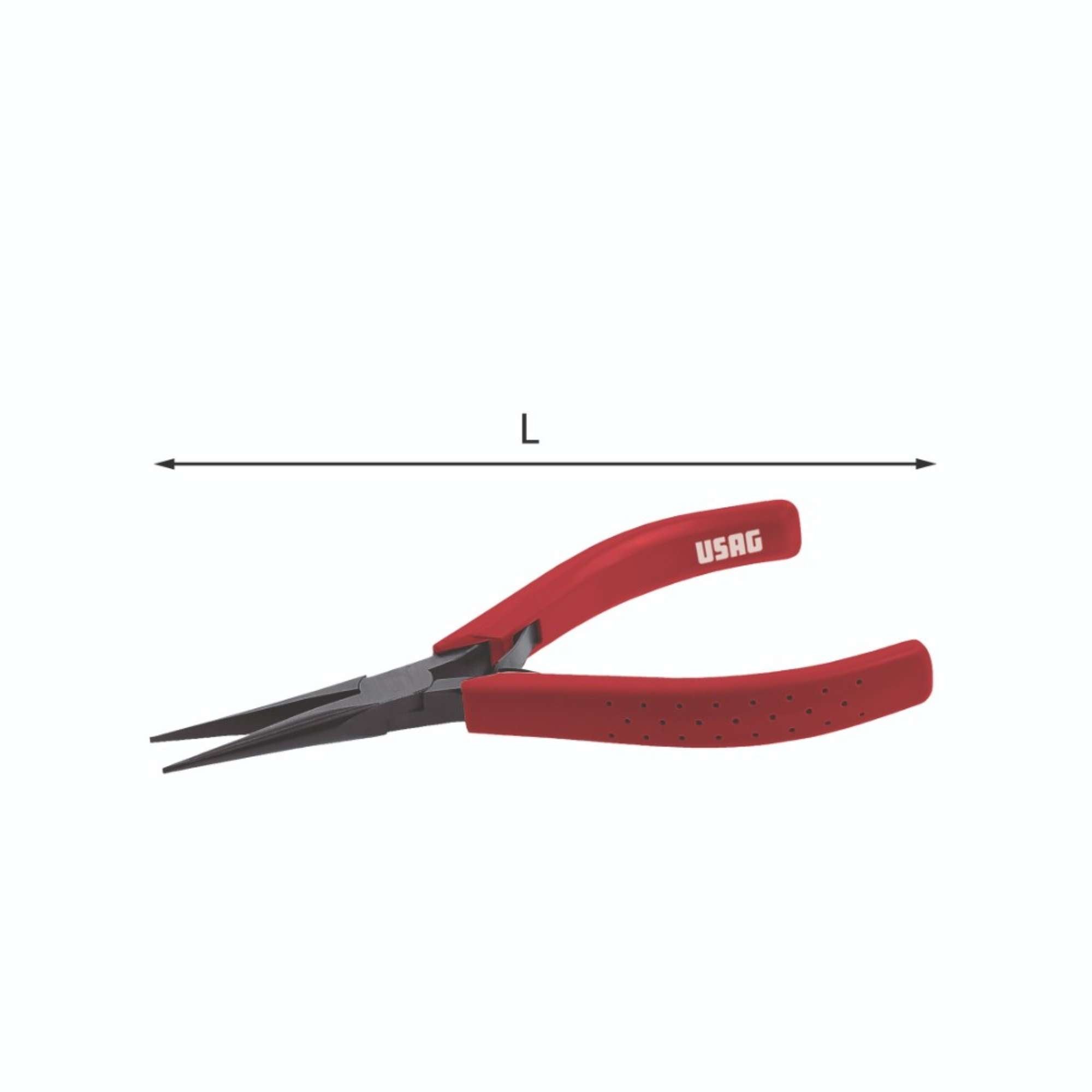 Pliers Straight Half-round Beaks 35x1.6x9 017/5 USAG - U00170005