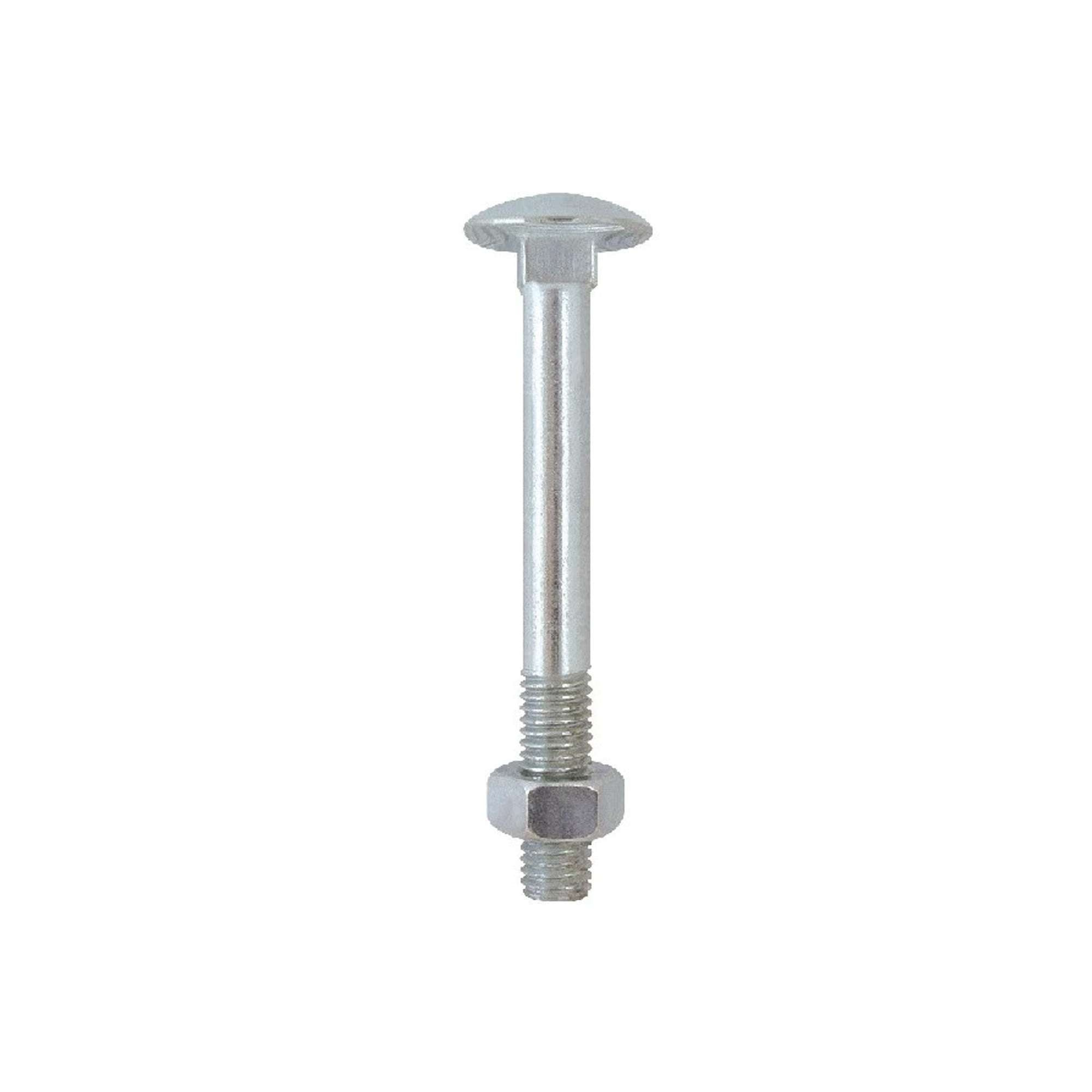 TTDQ bolt galvanised white round head screw partially threaded - 100 pcs. Friulsider