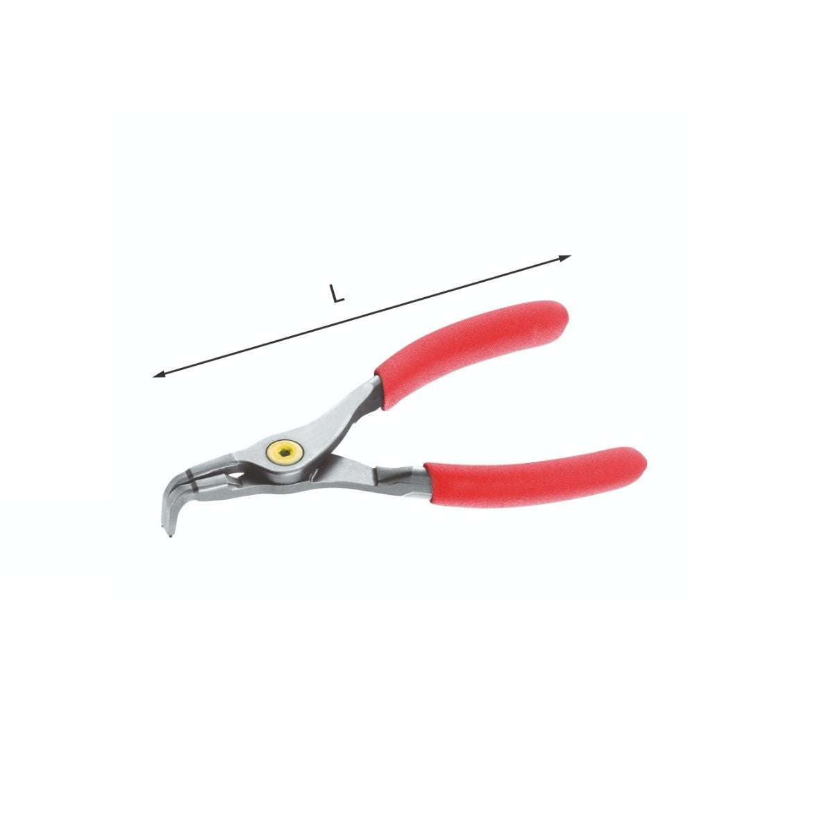 90 bent nose pliers for outer circlips 40mm L100 - Usag 128PN