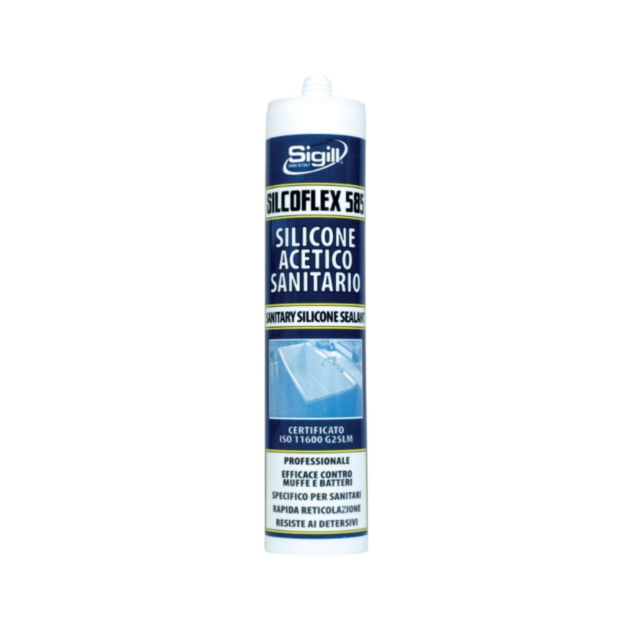 Silcoflex 585 300ml sanitary acetic silicone - NPT