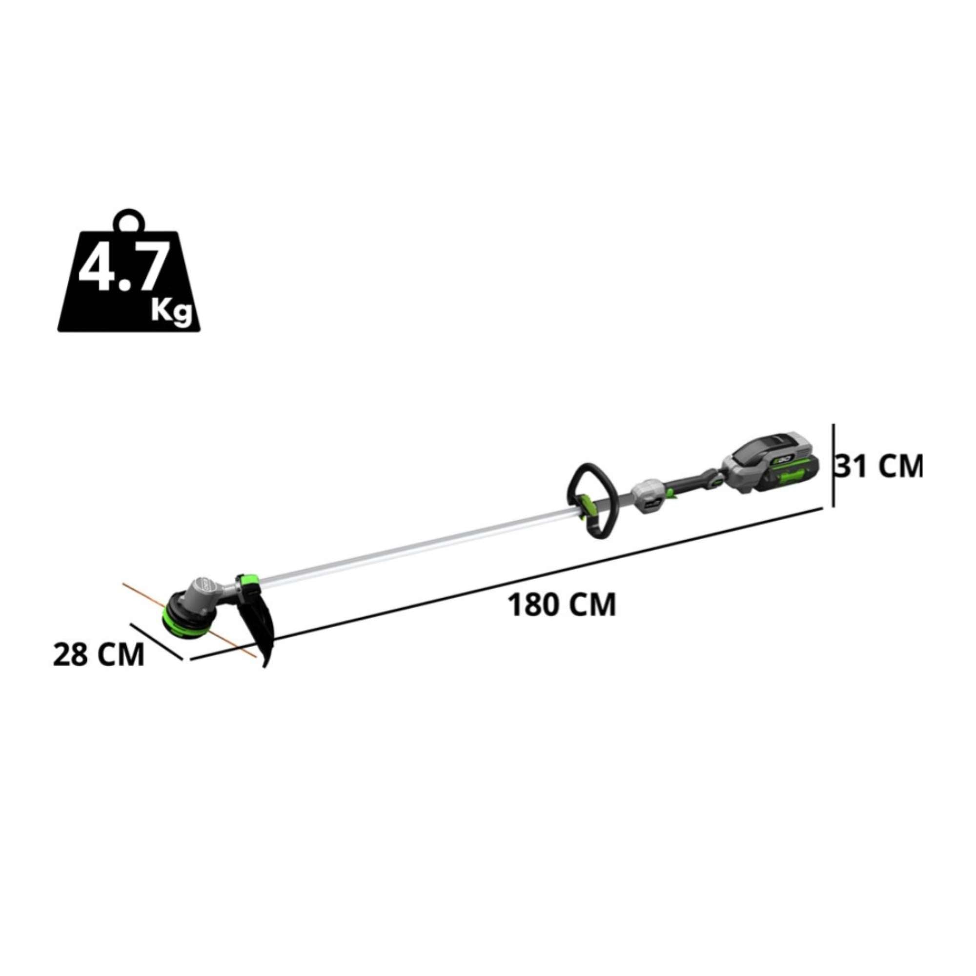 ST1511E brushcutter kit + B2.5A battery + charger - Ego 48400