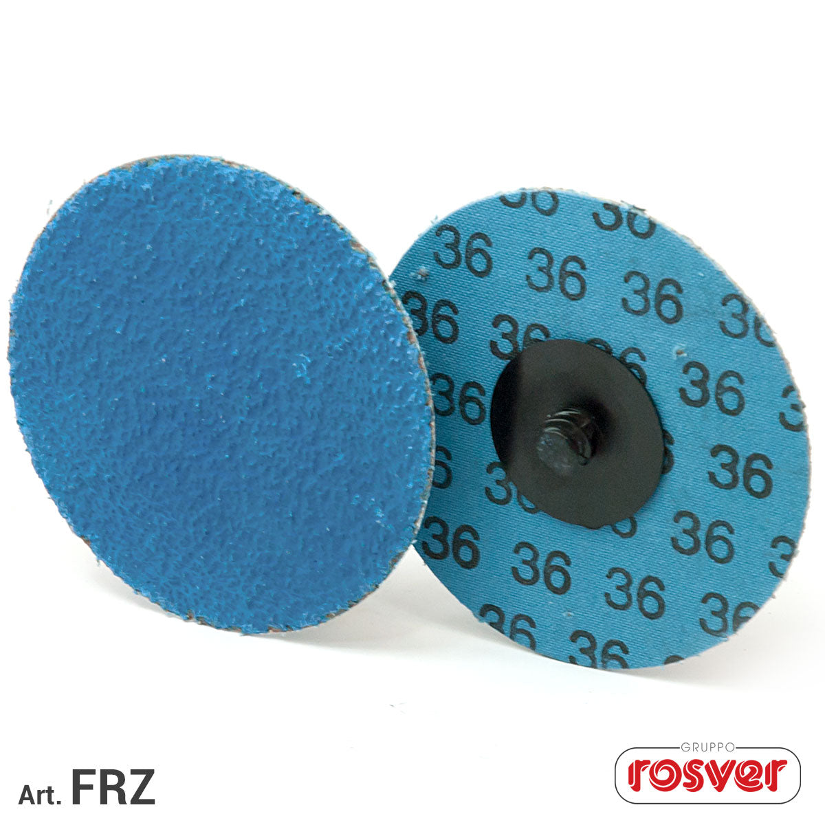 Zirconium Fast Locking Discs FRZ D.38 Abrasive clothe Rosver - Conf.25pz