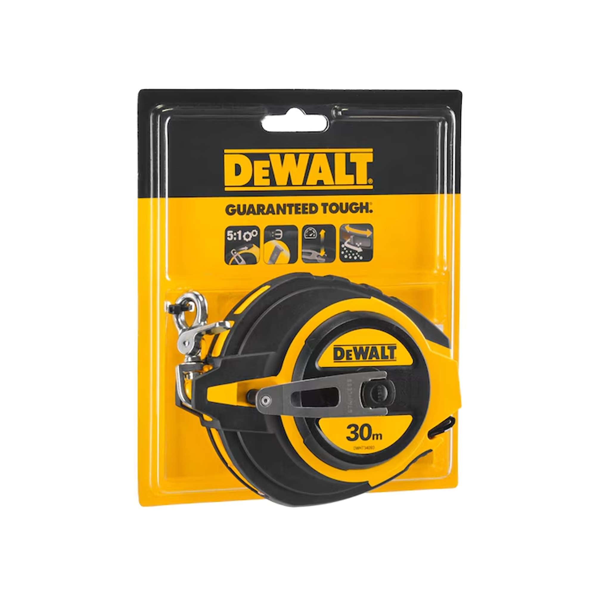 30 metre metric wheel, steel tape - Dewalt DWHT0-34093