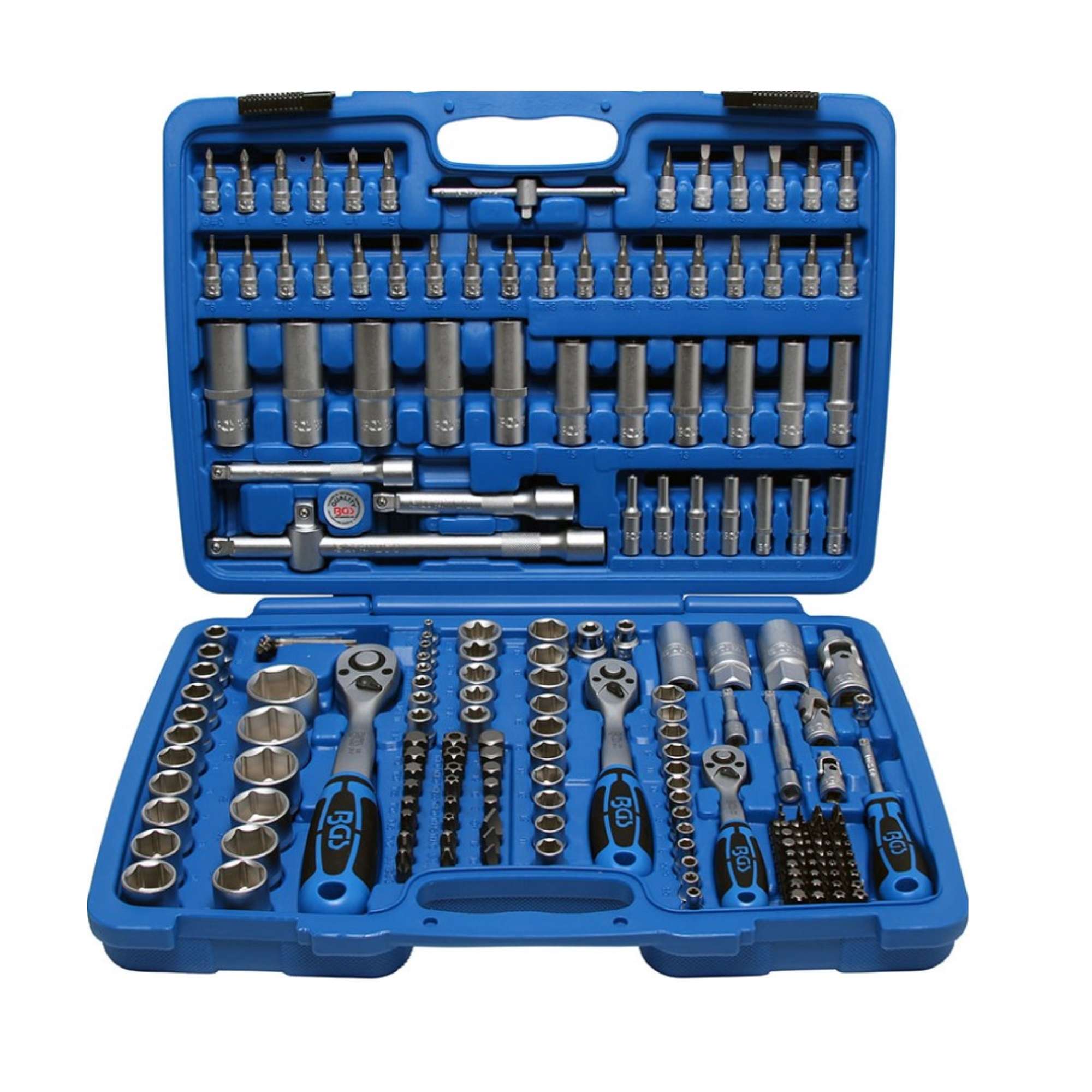 Set of Sockets, Tool Box 192 pieces 1/4-3/8-1/2 Fermec BGS 2243