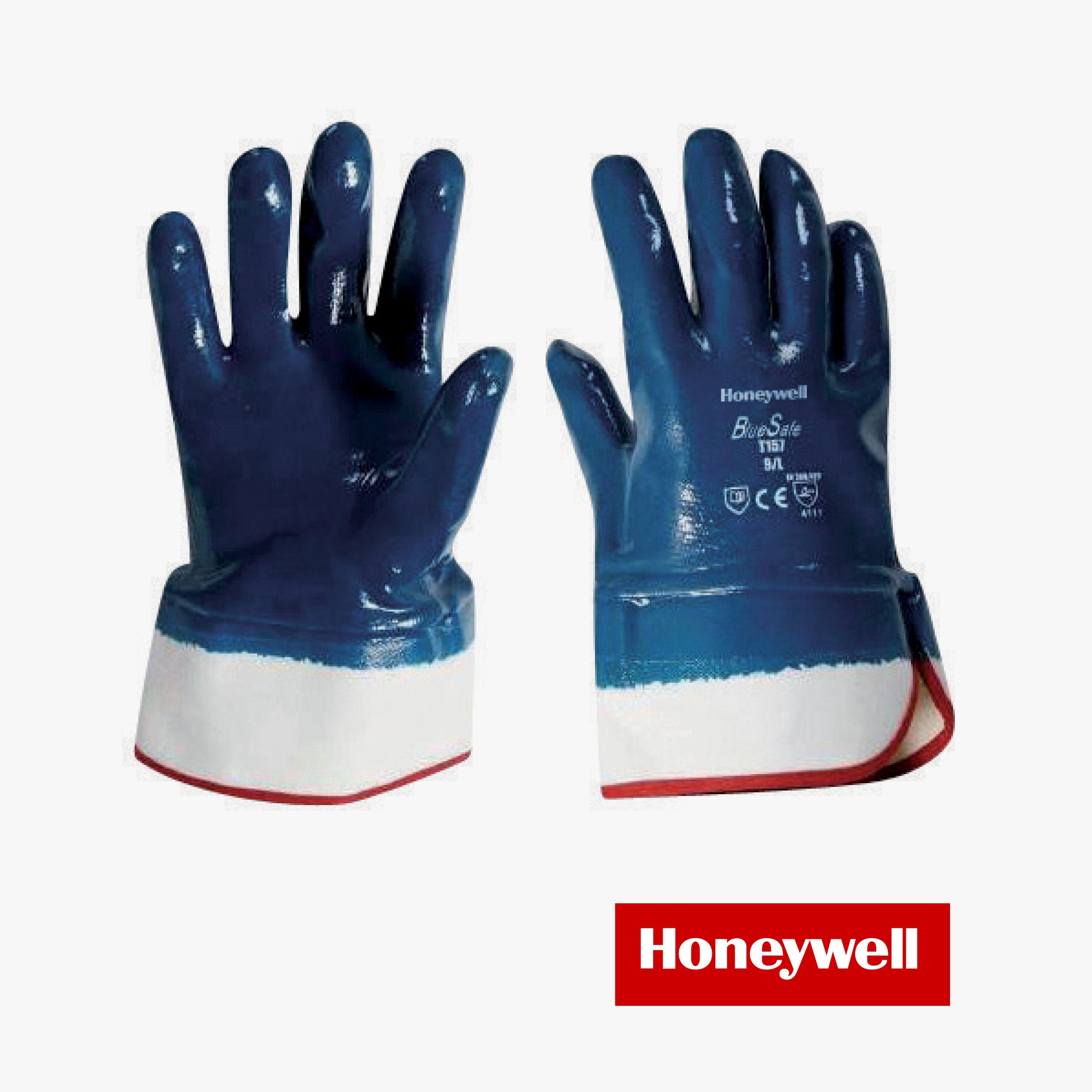 Blue safe gloves manich.dor.rivest. Size (10/9)