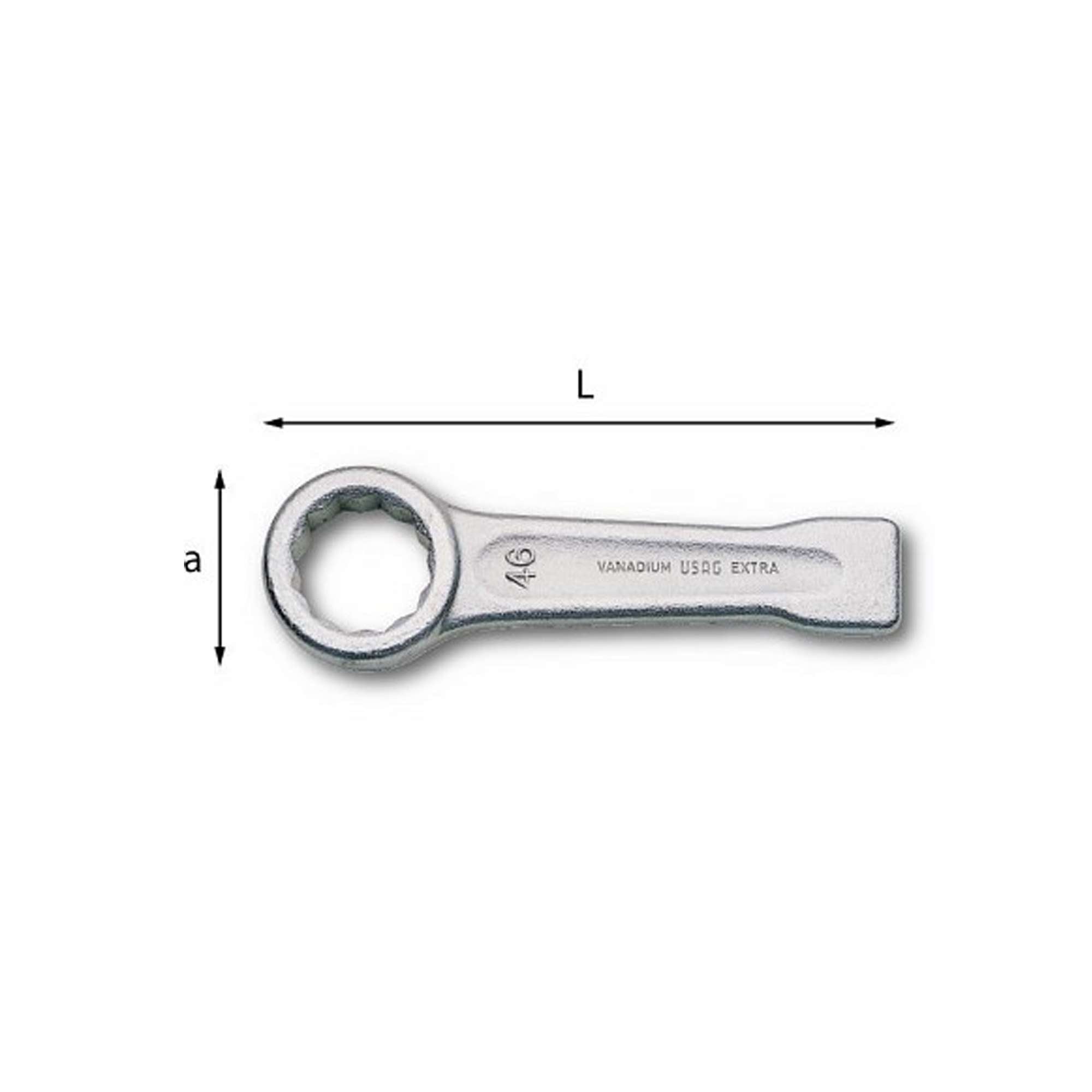 USAG Single ended bihexagonal wrench 1 1/4 254 - U02540104