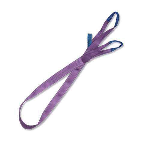 Purple polyester two-ply flat belt lifting sill 1 t. - Beta