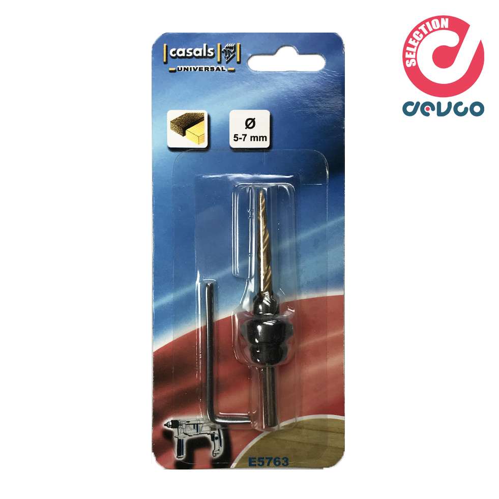 Wood drill with countersink 5-7mm - Casals - E5763
